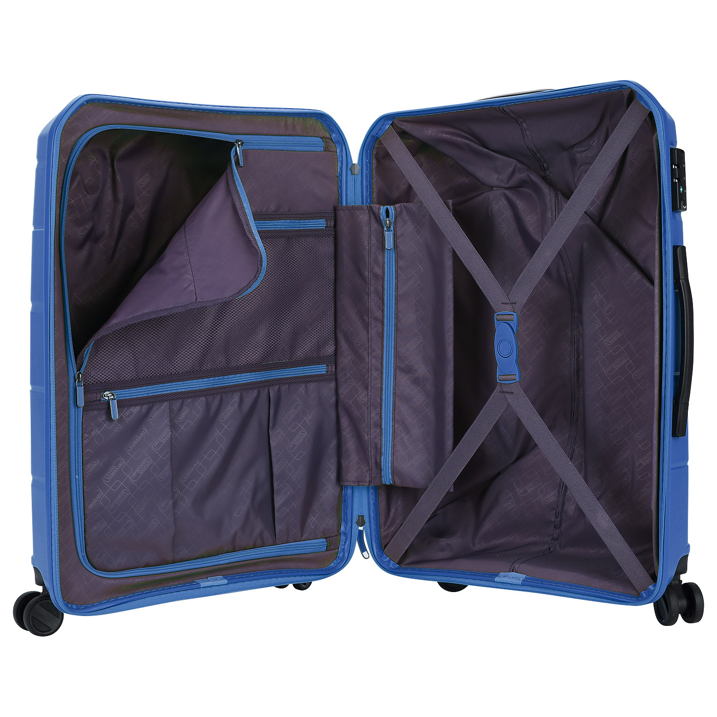 Чемодан средний M из полипропилена с кодовым замком Stevens Soho 2.0