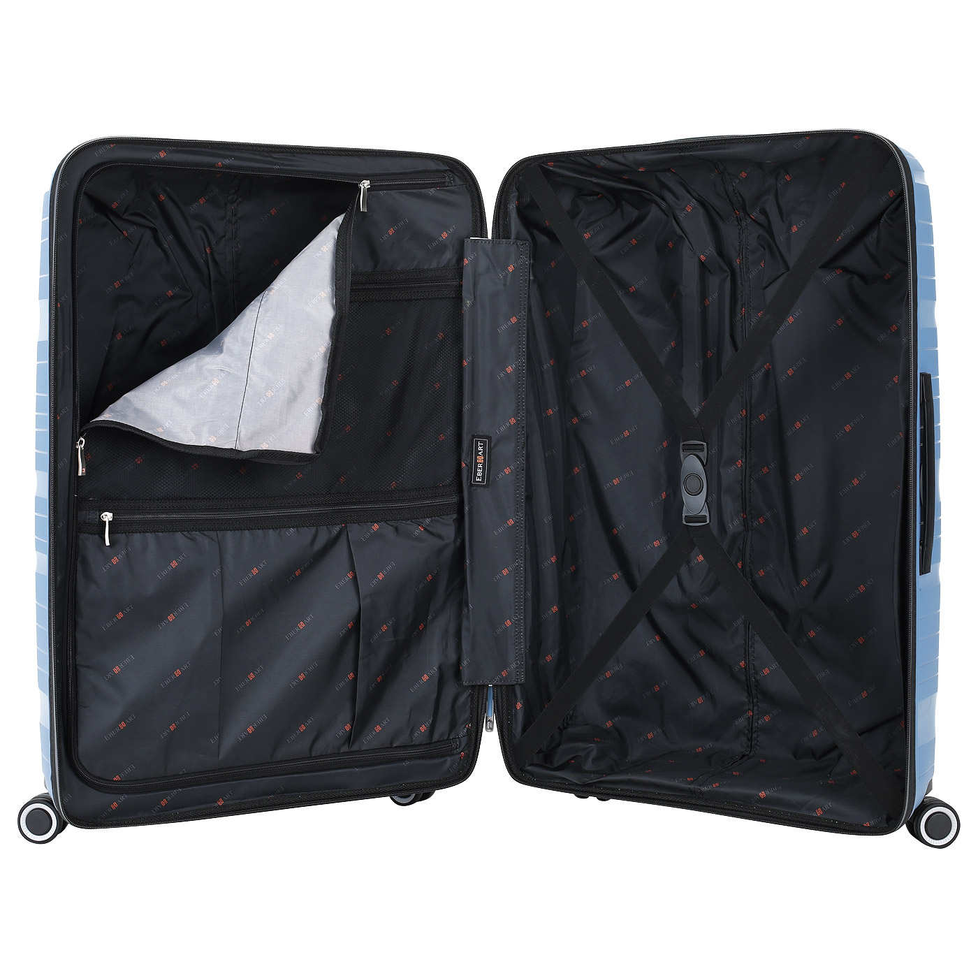 Чемодан большой L из полипропилена с кодовым замком Eberhart Flash