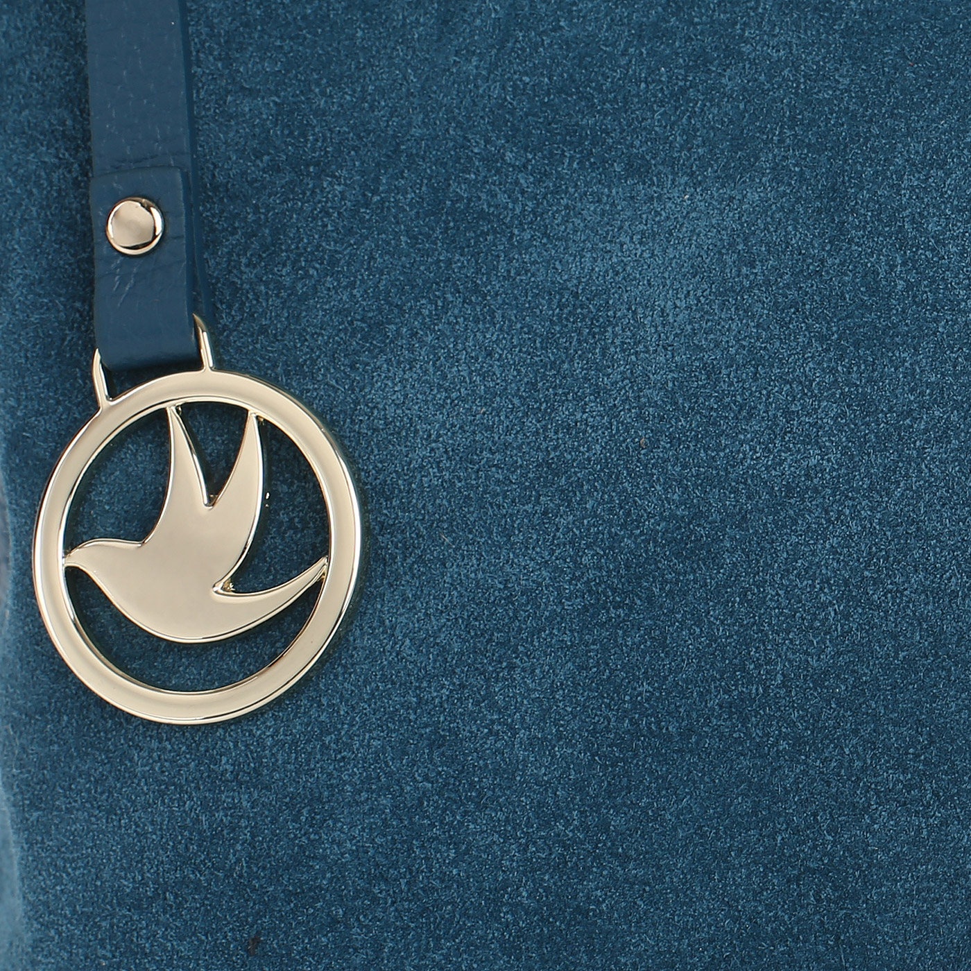 Бирюзовая сумка с брелоком Aurelli Suede