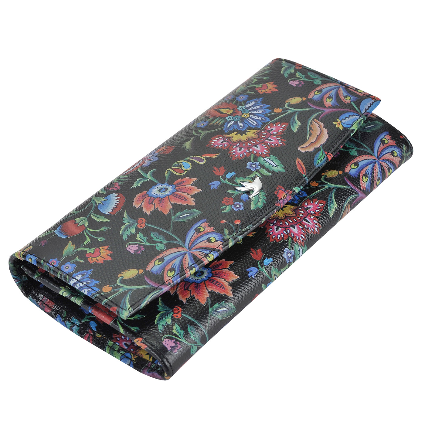 Женское кожаное портмоне с принтом Aurelli Alma fiore