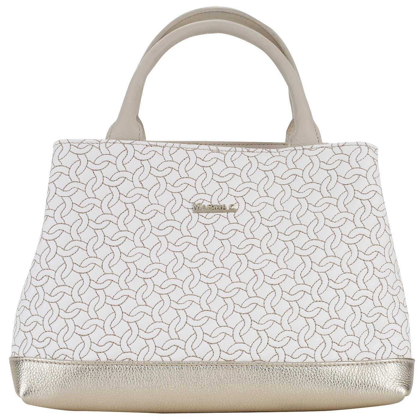 Marina Creazioni Стеганая сумка из кожи