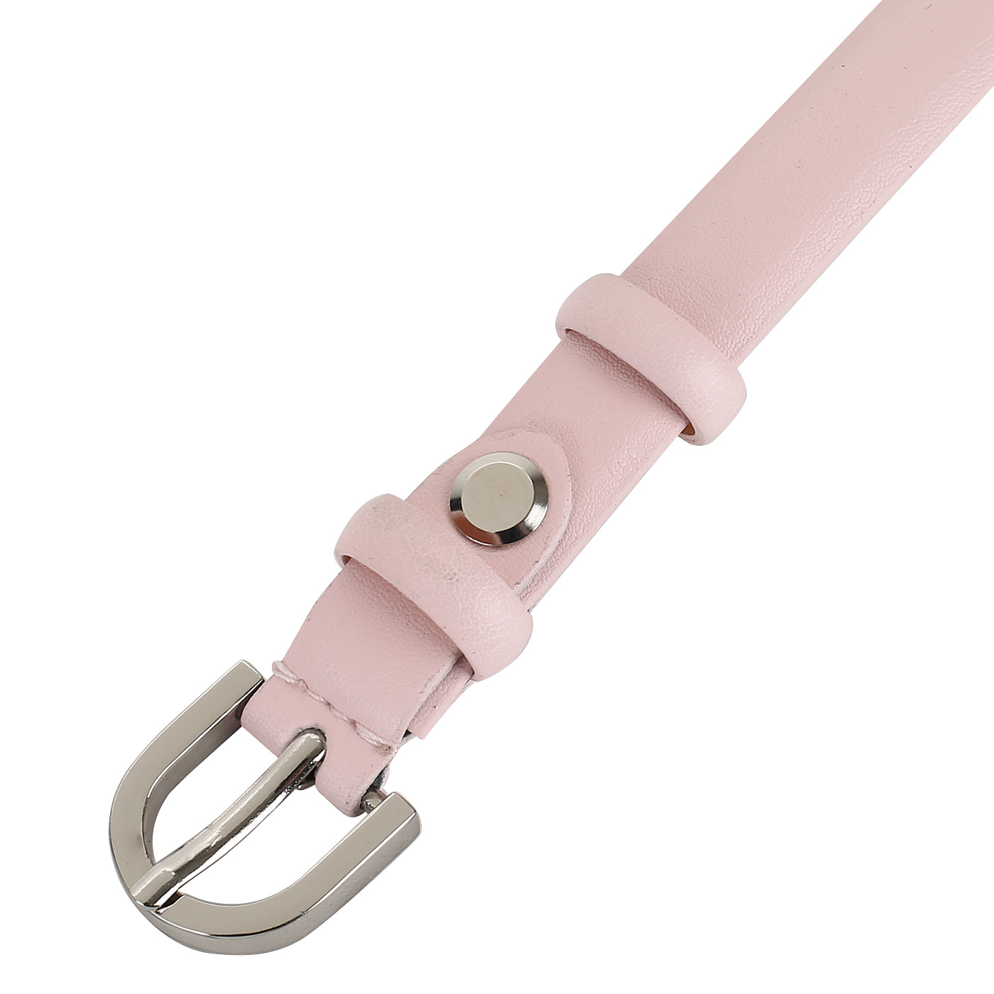 Розовый ремень из кожи Chatte 