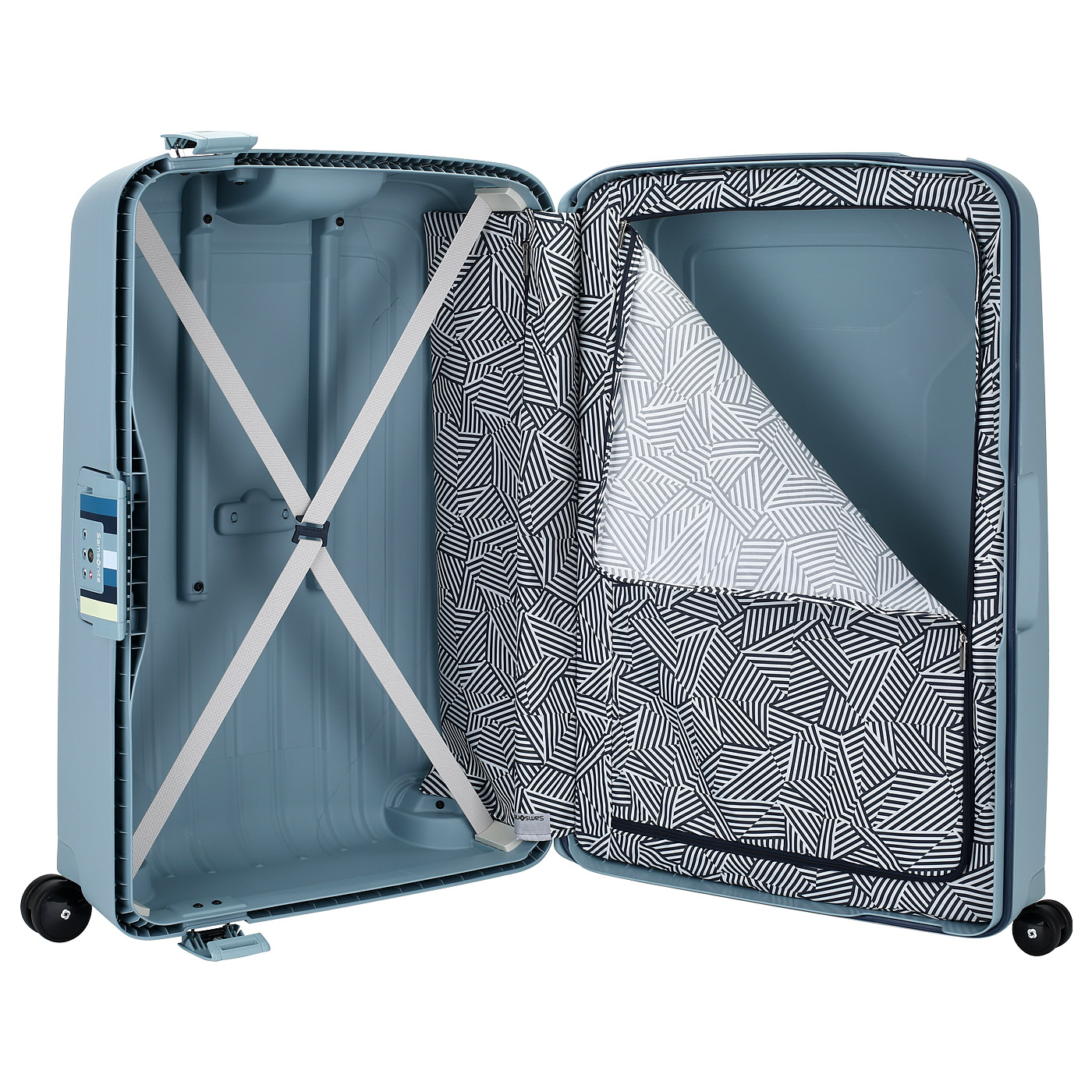 Чемодан большой L из полипропилена с кодовым замком Samsonite S’Cure