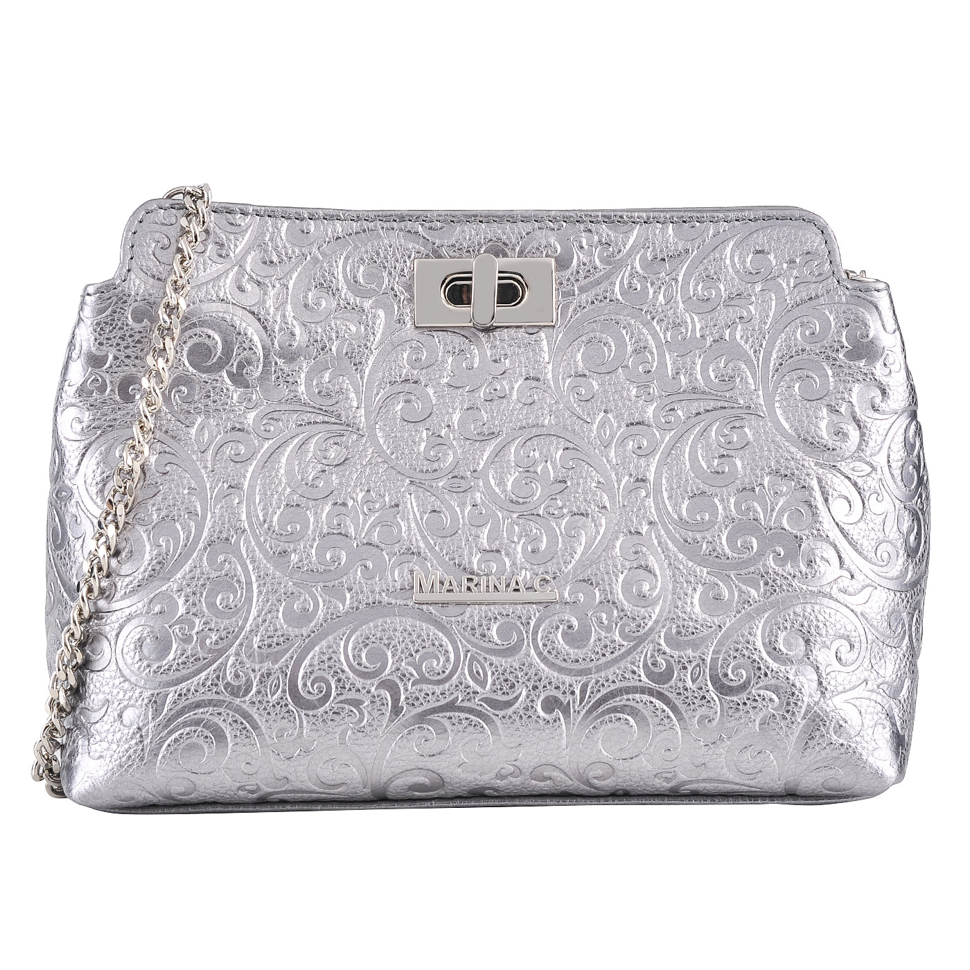 Женская кожаная сумка через плечо Marina Creazioni 