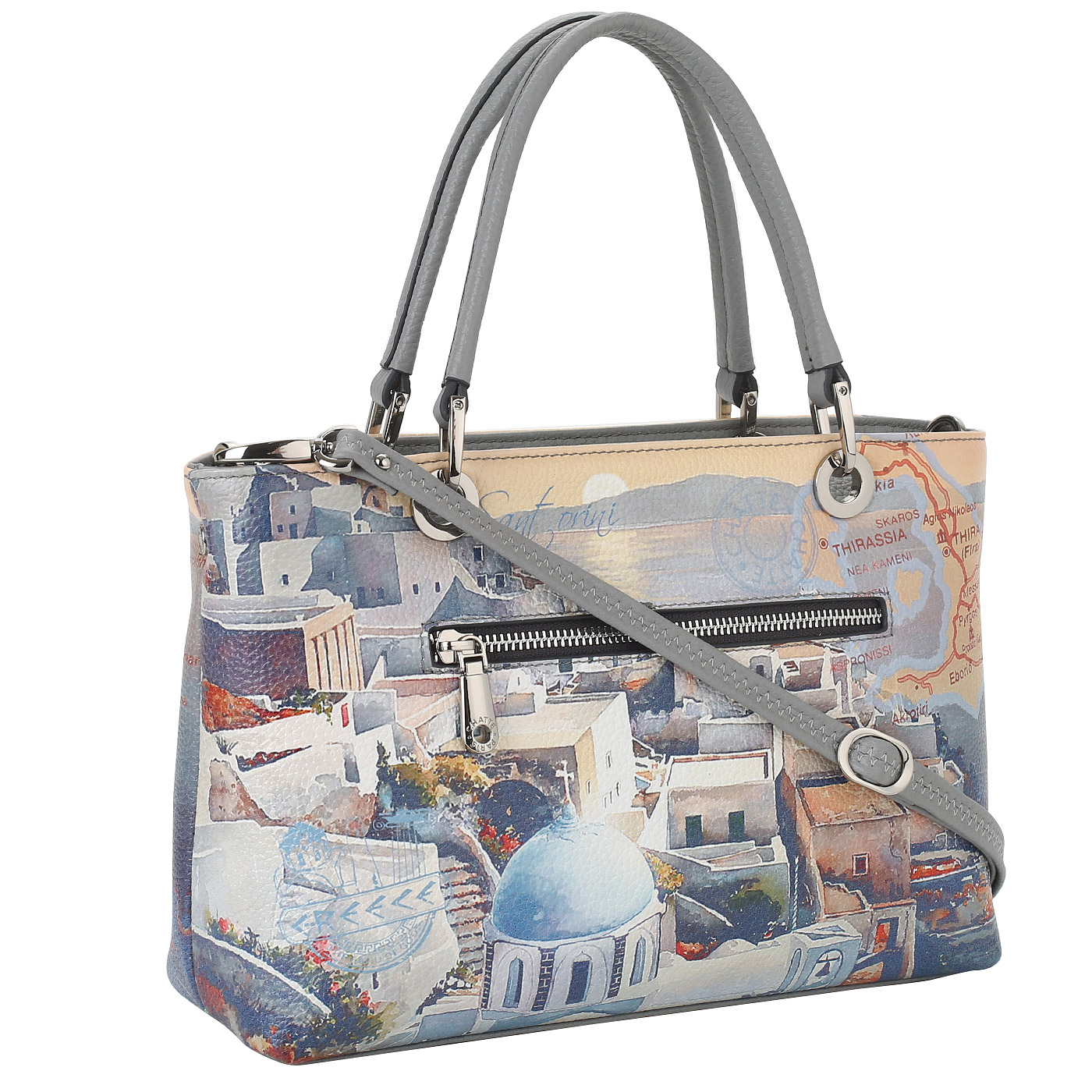 Сумка на молнии с принтом Chatte Lille