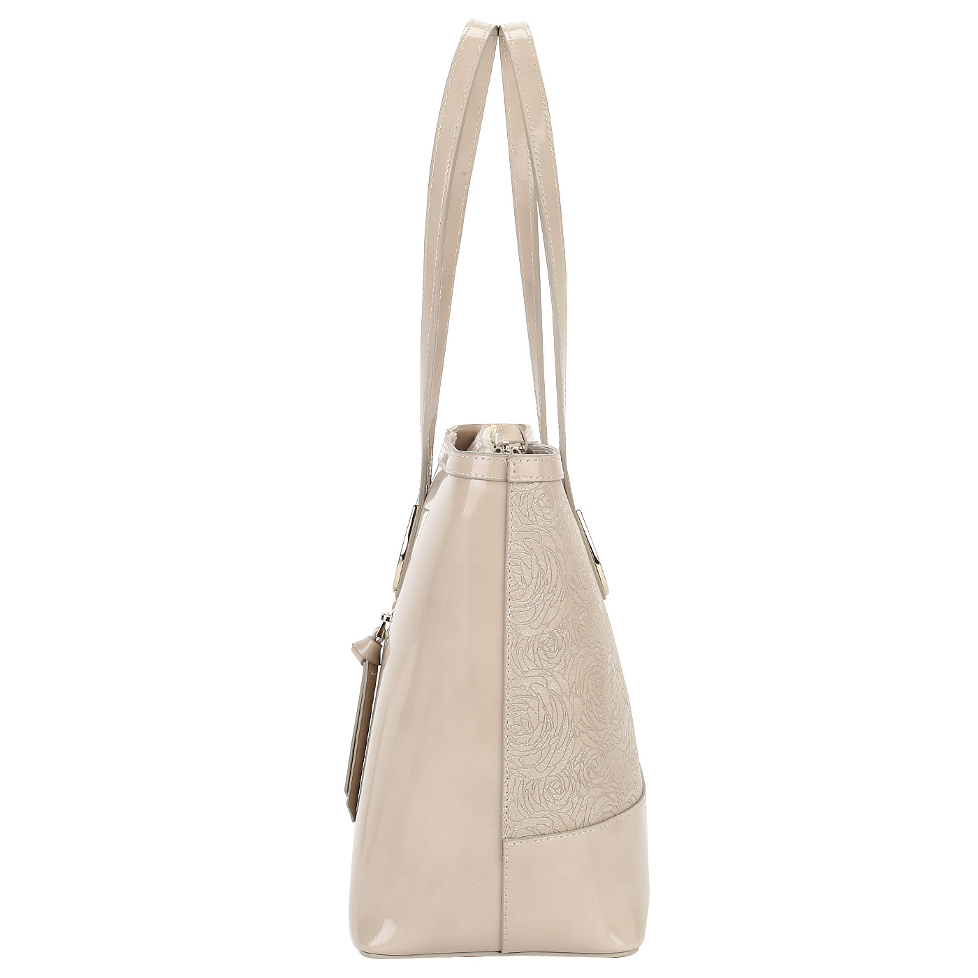 Тисненая сумка с длинными ручками Aurelli 