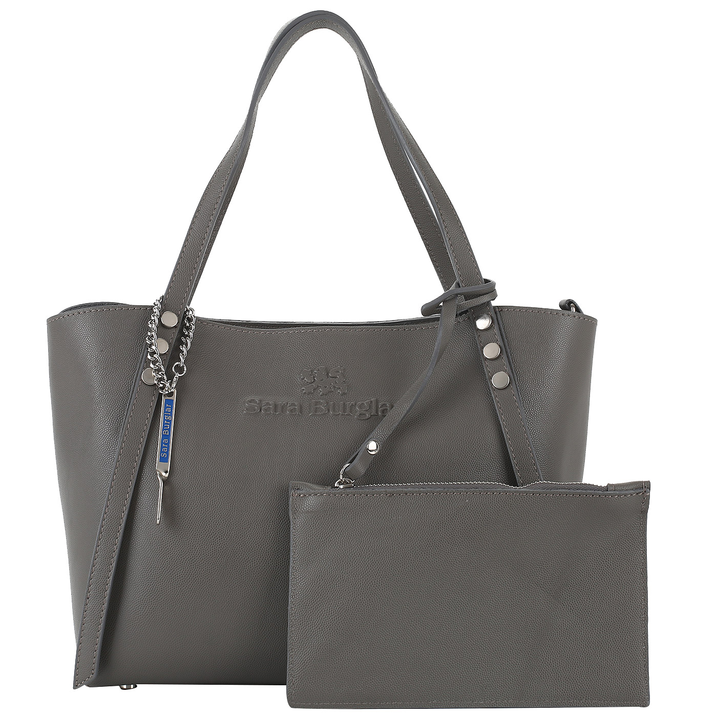 Тисненая кожаная сумка Sara Burglar Noemi