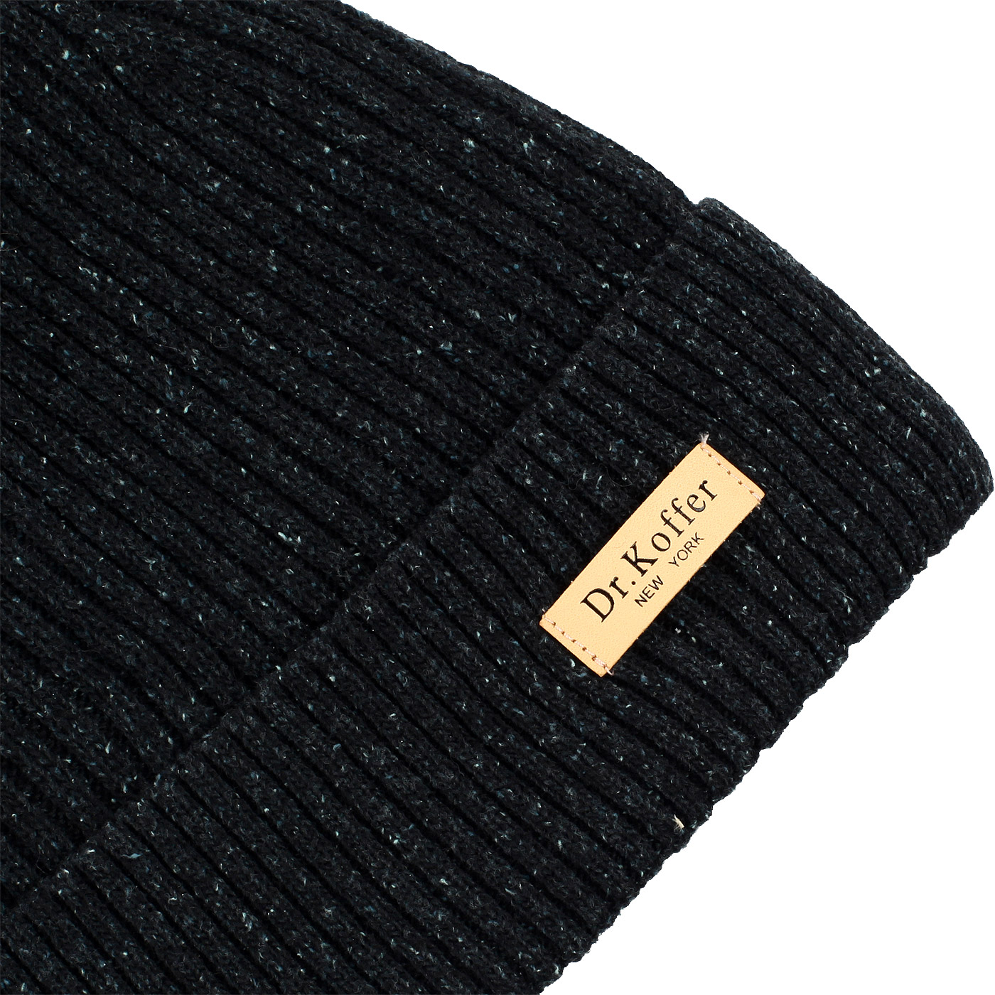 Мужская шапка черного цвета Dr. Koffer 