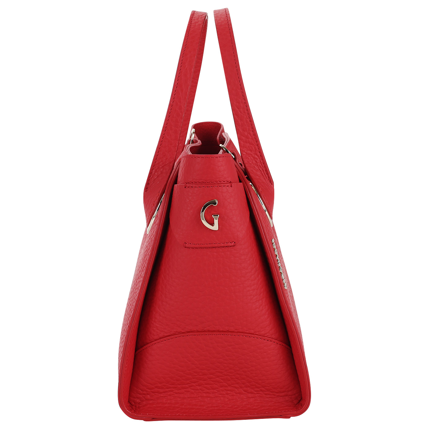 Красная кожаная сумка Gironacci 