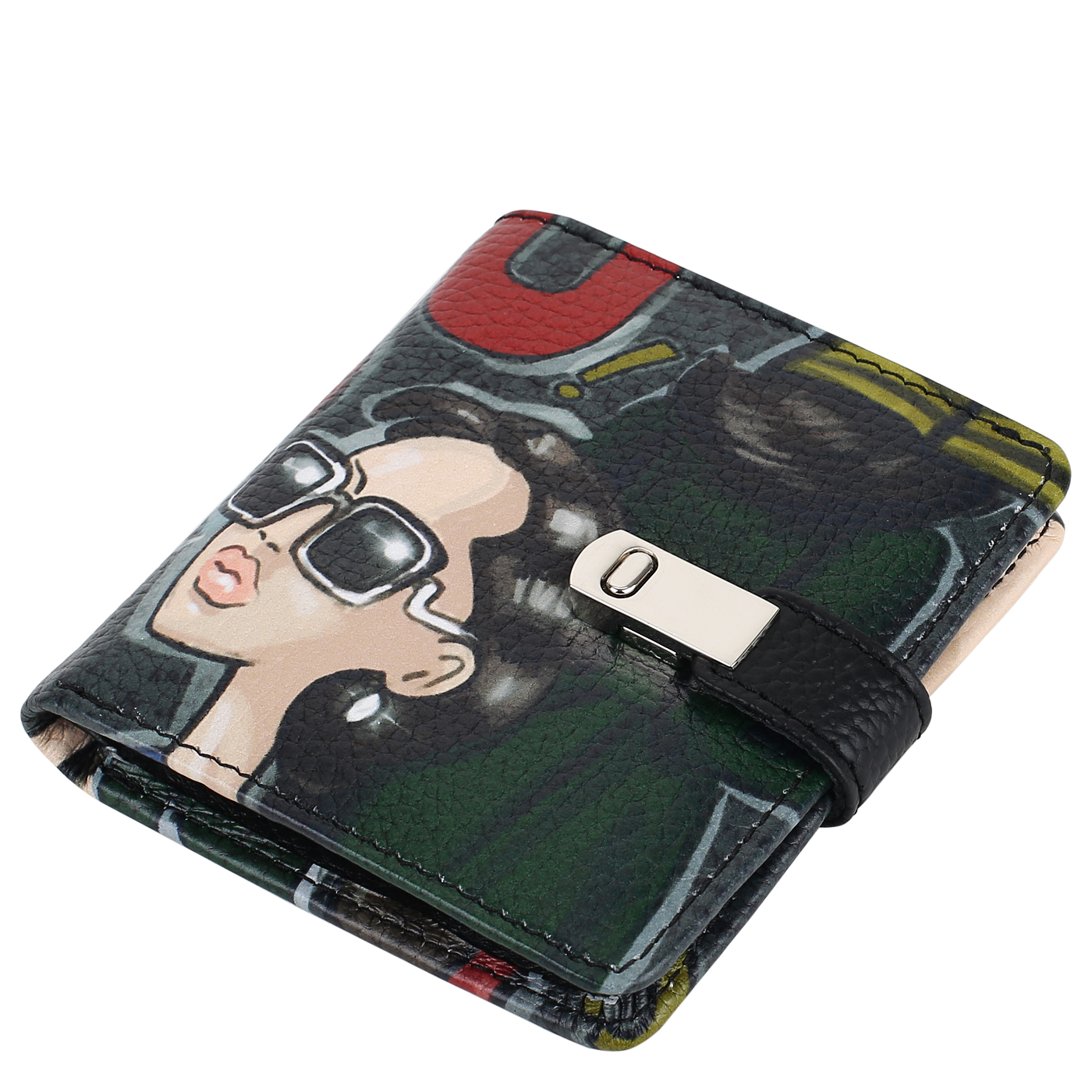 Портмоне складное с принтом Curanni 