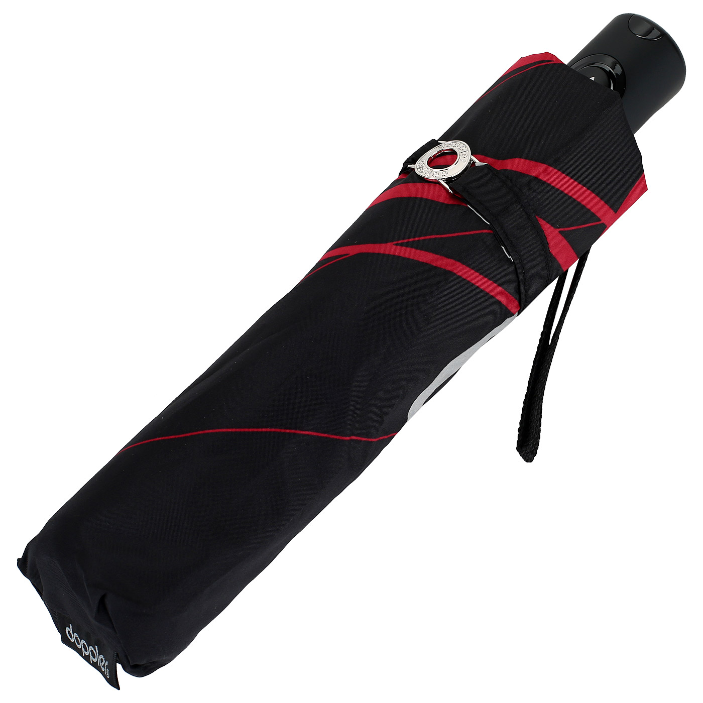 Черный женский зонт-автомат Doppler 