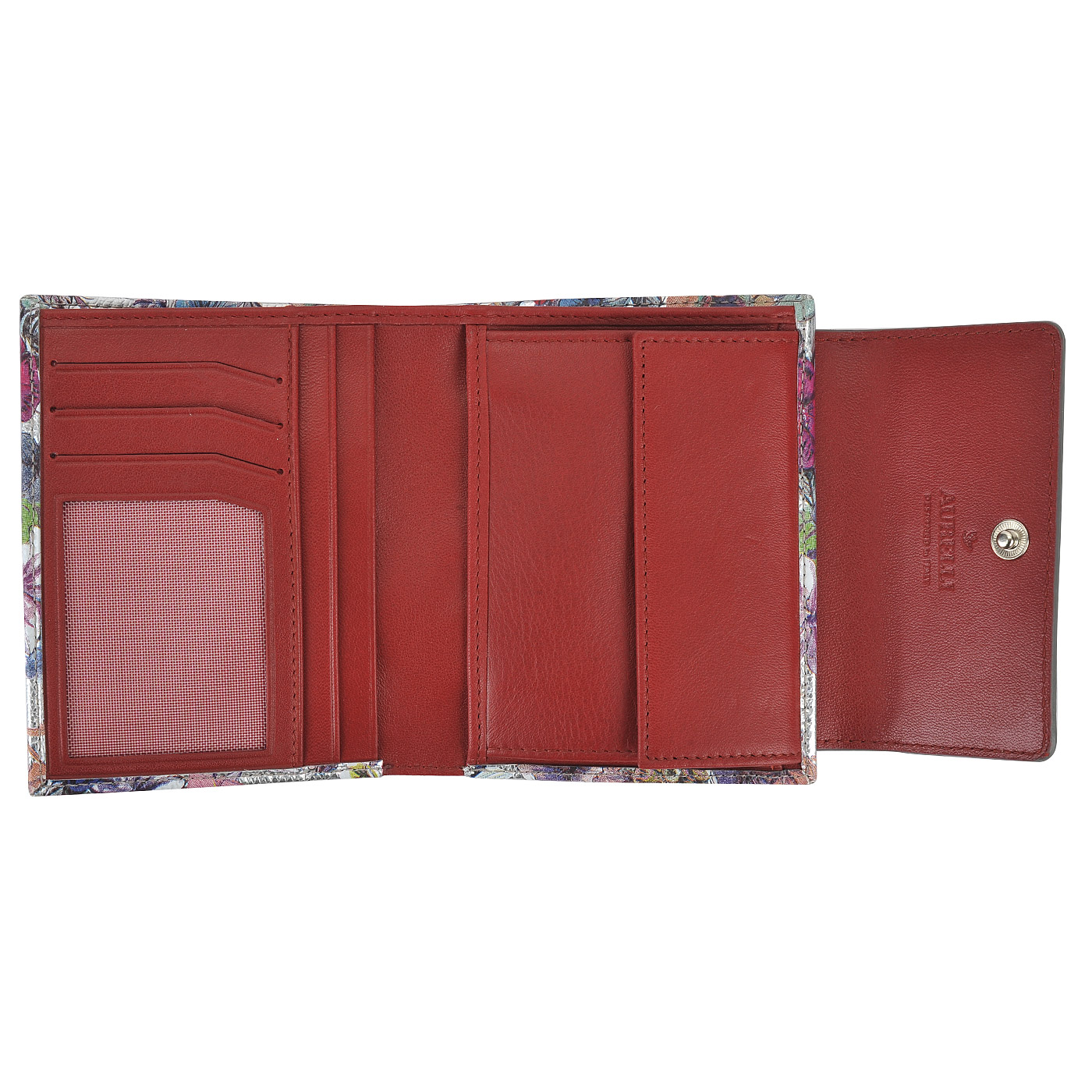 Женское кожаное портмоне Aurelli Luna fiore