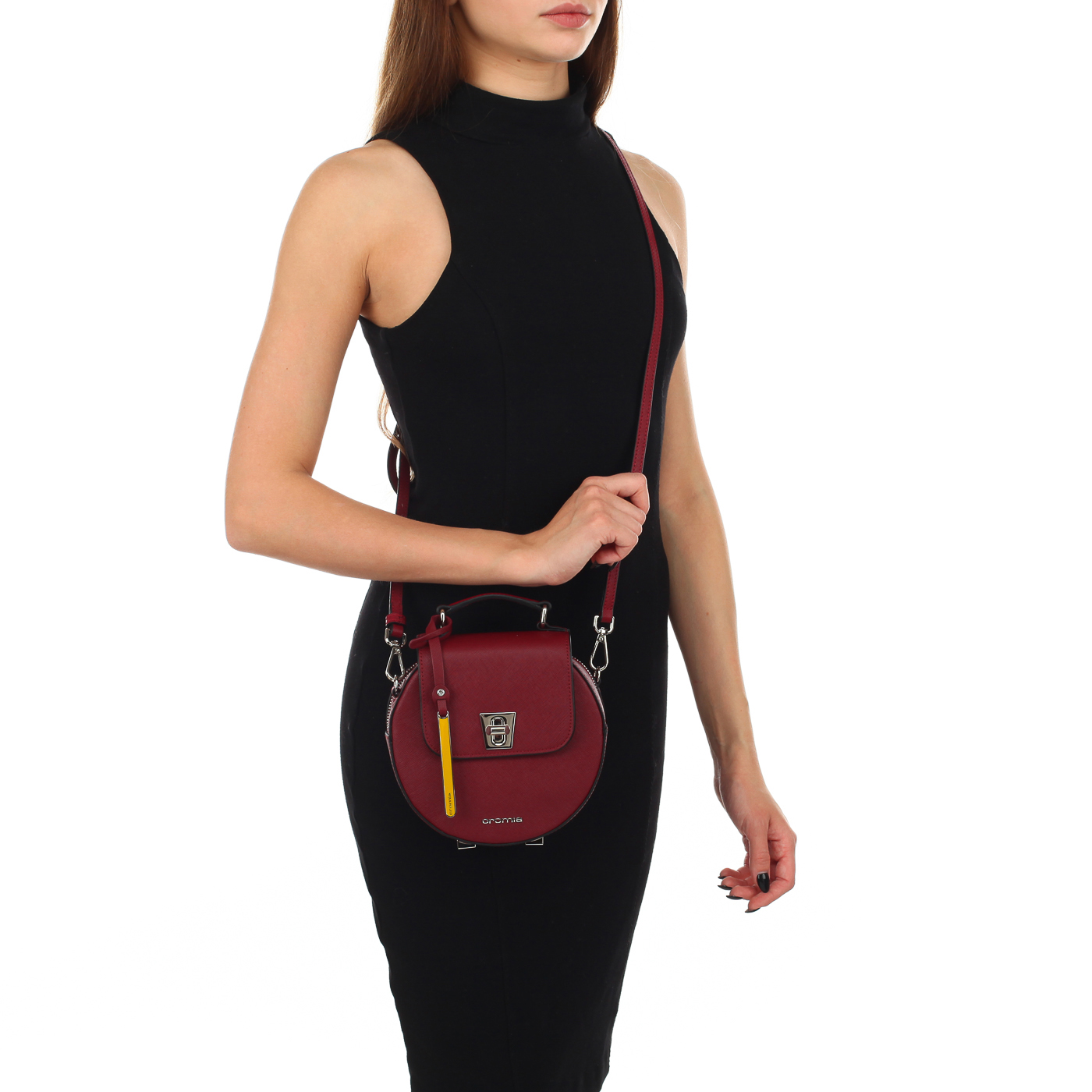 Бордовая сумочка Cromia Perla