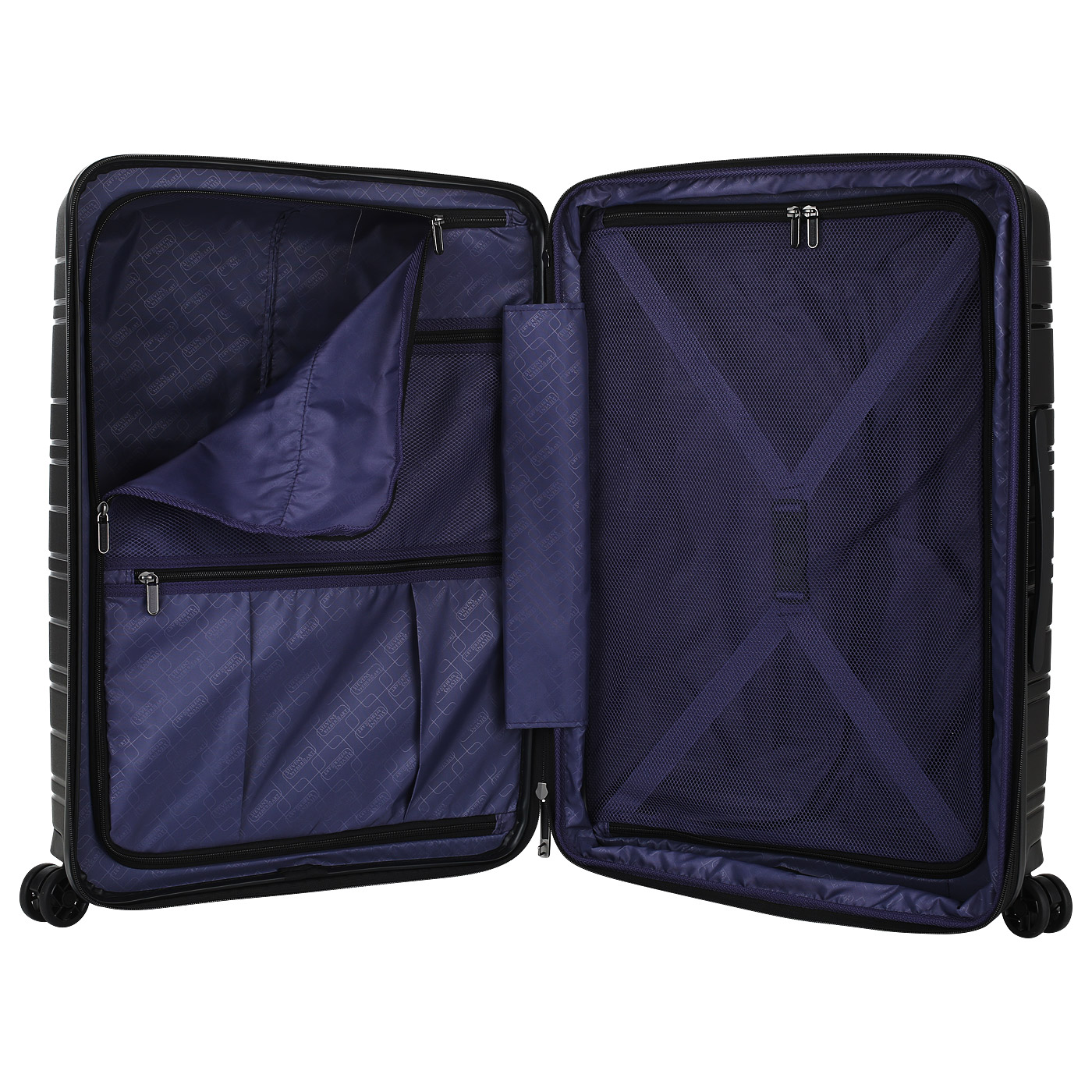 Чемодан средний M из полипропилена с кодовым замком Stevens Cruise