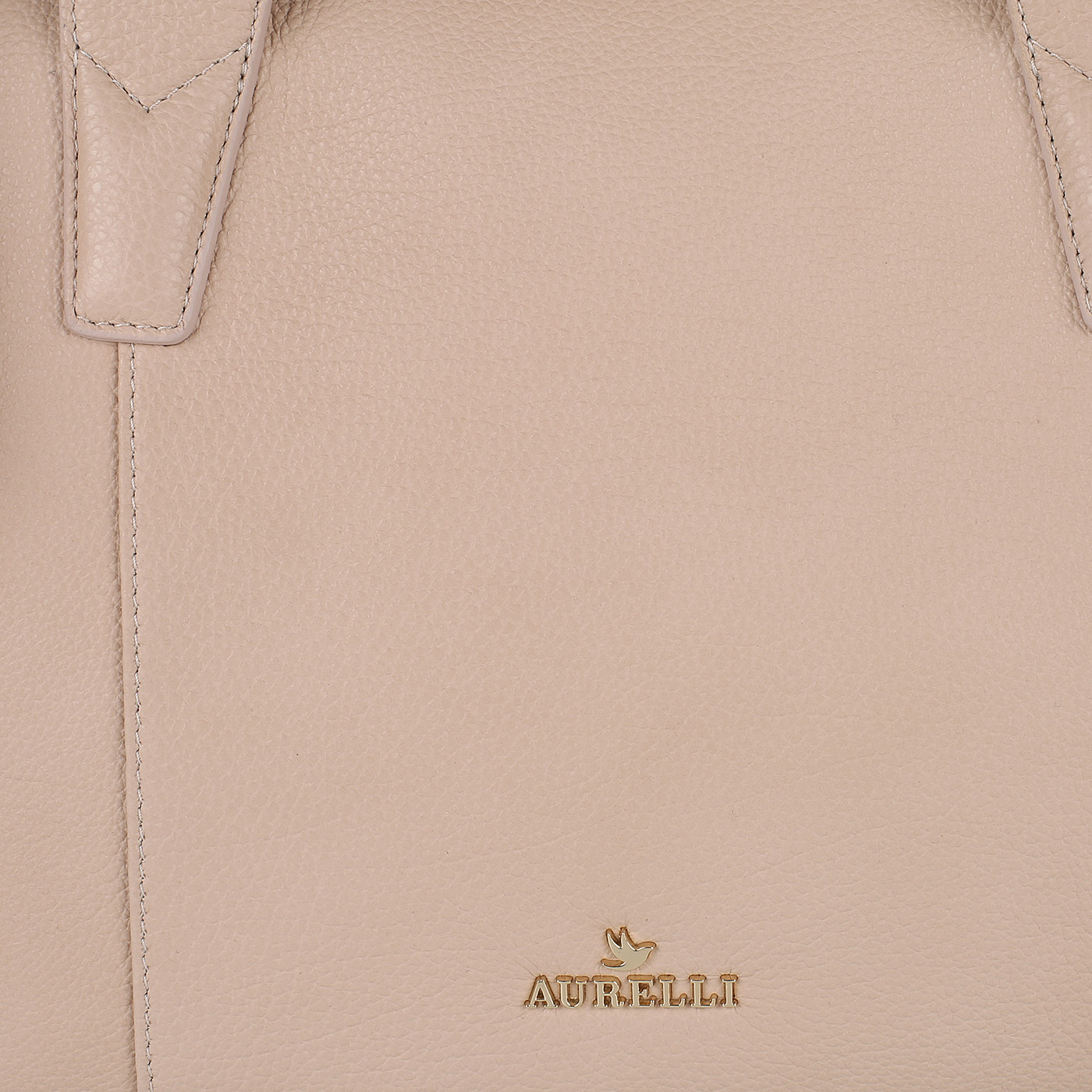 Сумка из бежево-розовой кожи Aurelli 