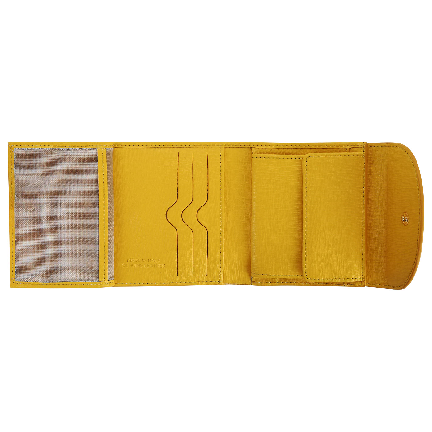 Кошелек с желтым тиснением Chatte Bloom