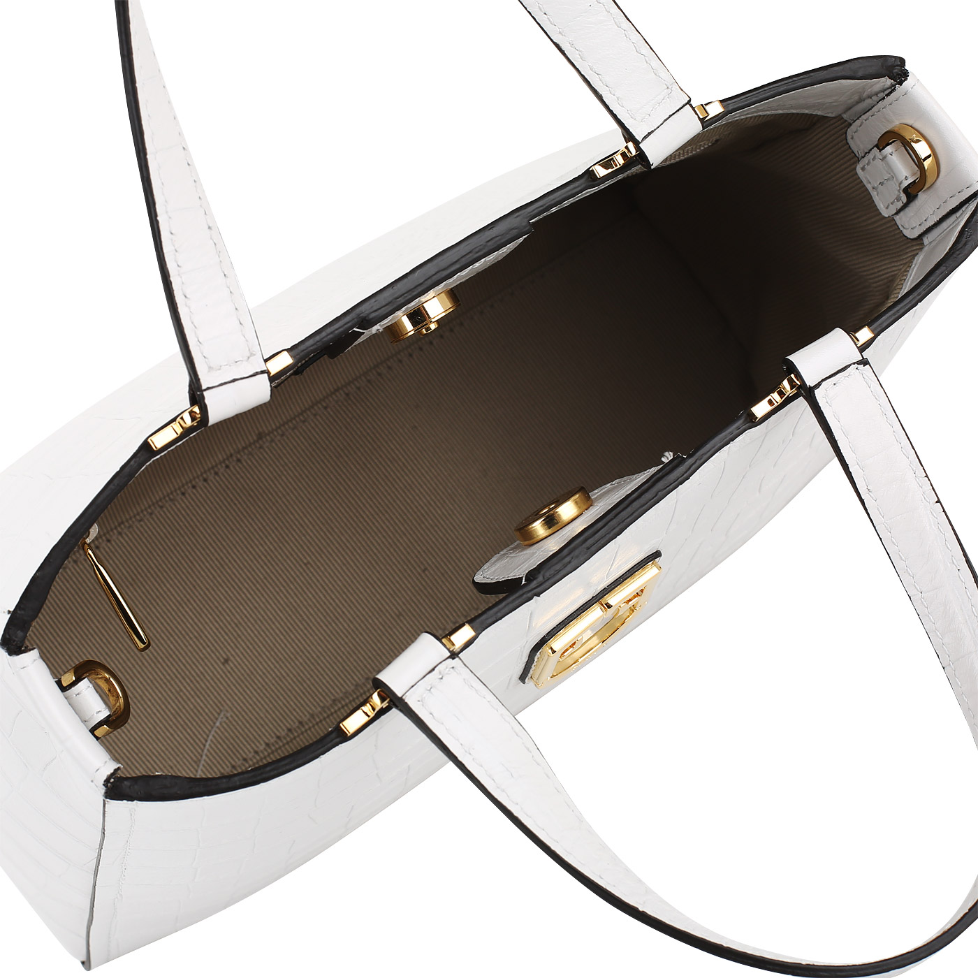 Сумка с отделкой под крокодила Furla Belvedere