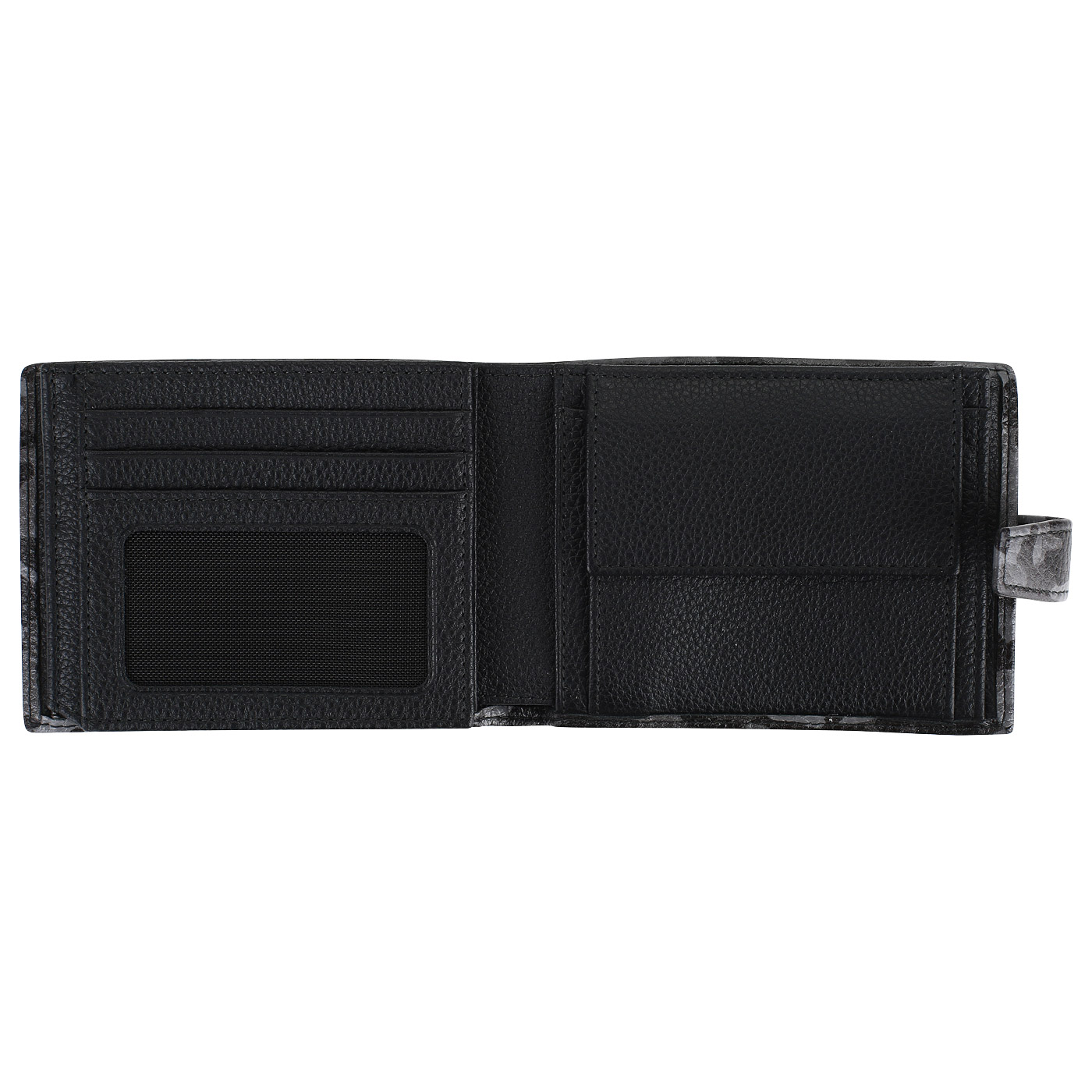 Складное кожаное портмоне на кнопке Mayrhoff Mainz