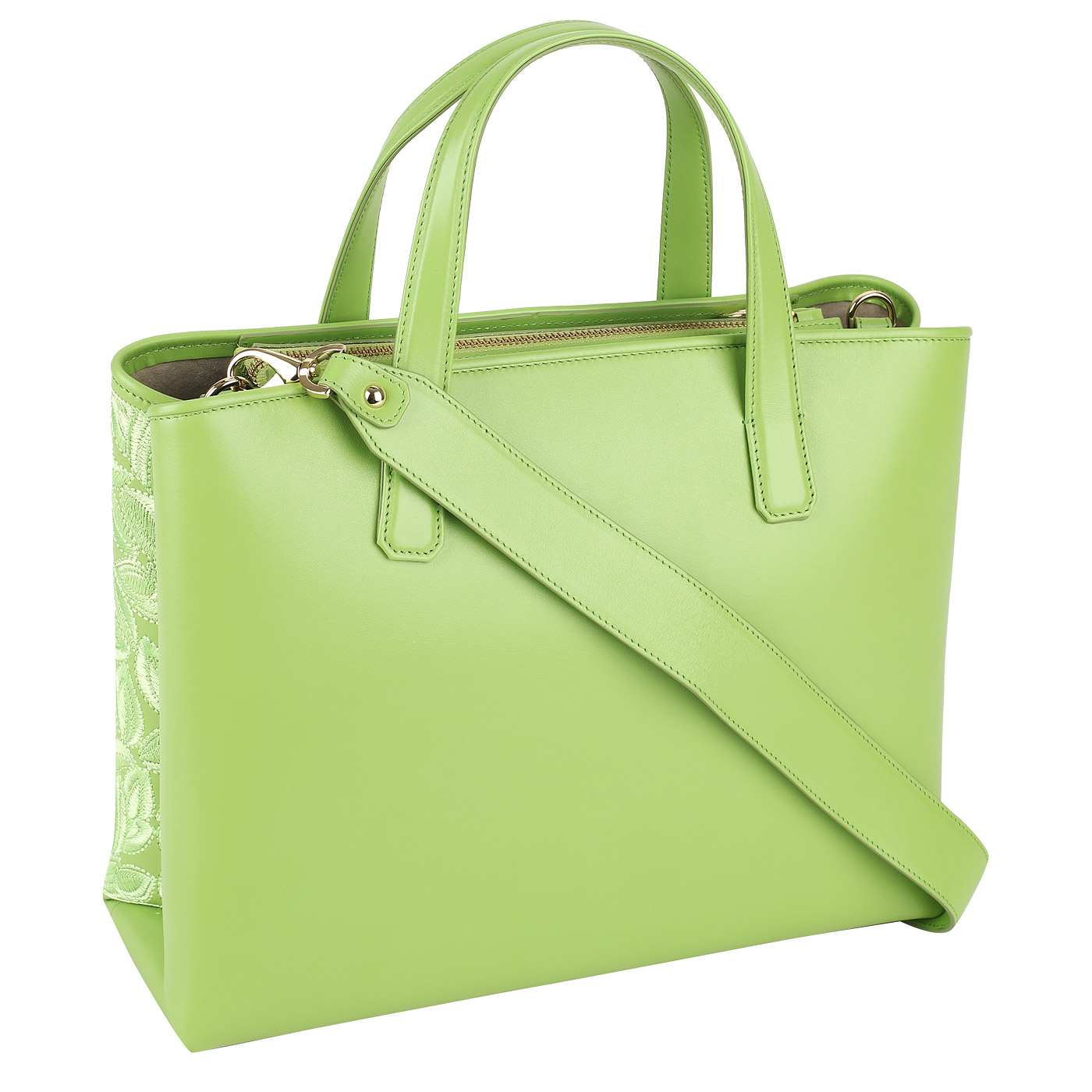 Кожаная сумка с вышивкой Valentino Orlandi Juliet