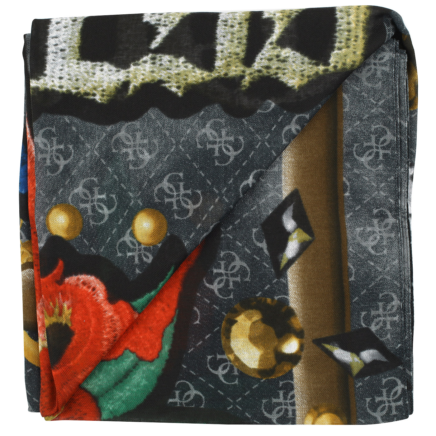 Серый платок с принтом Guess Badlands