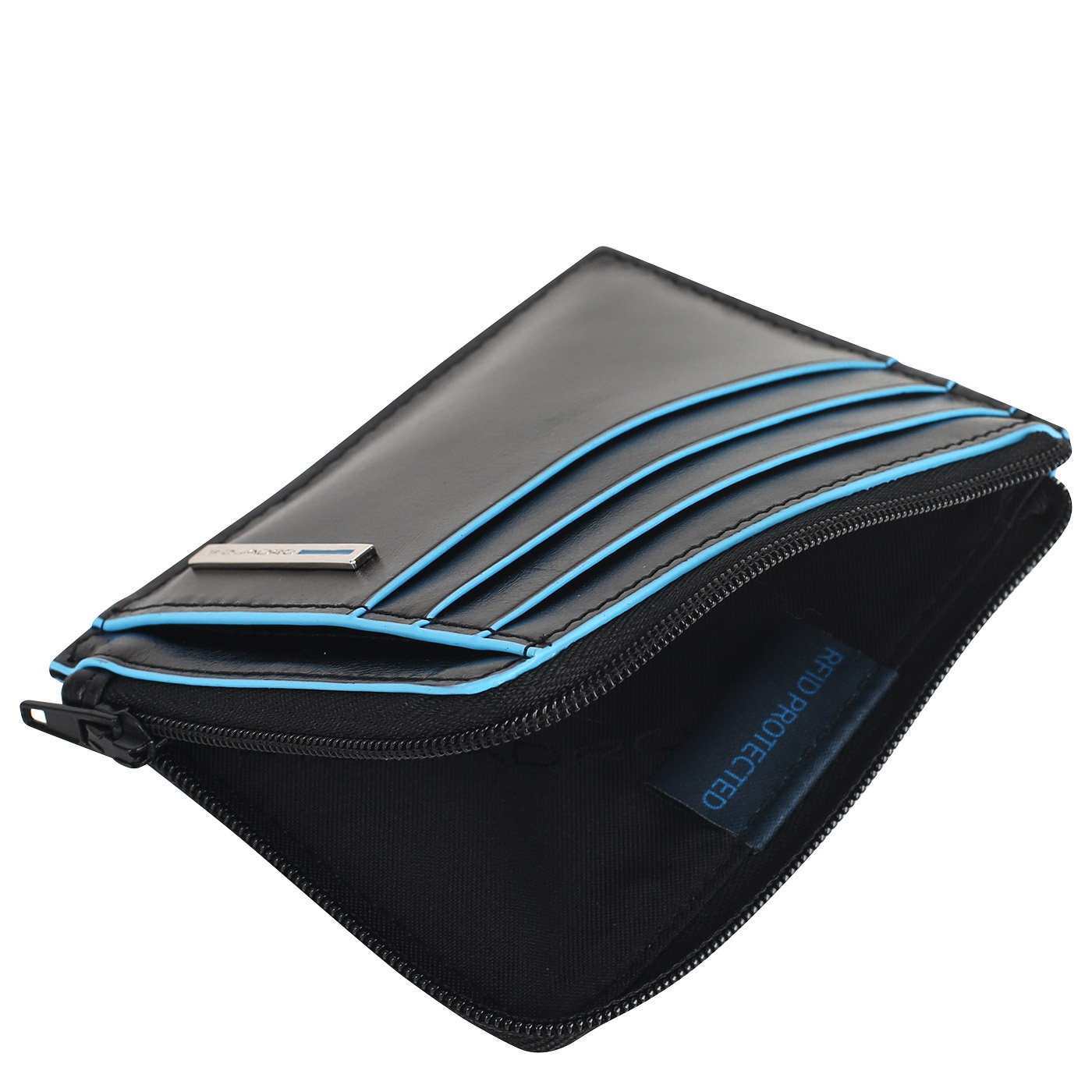 Кожаная визитница Piquadro Blue square