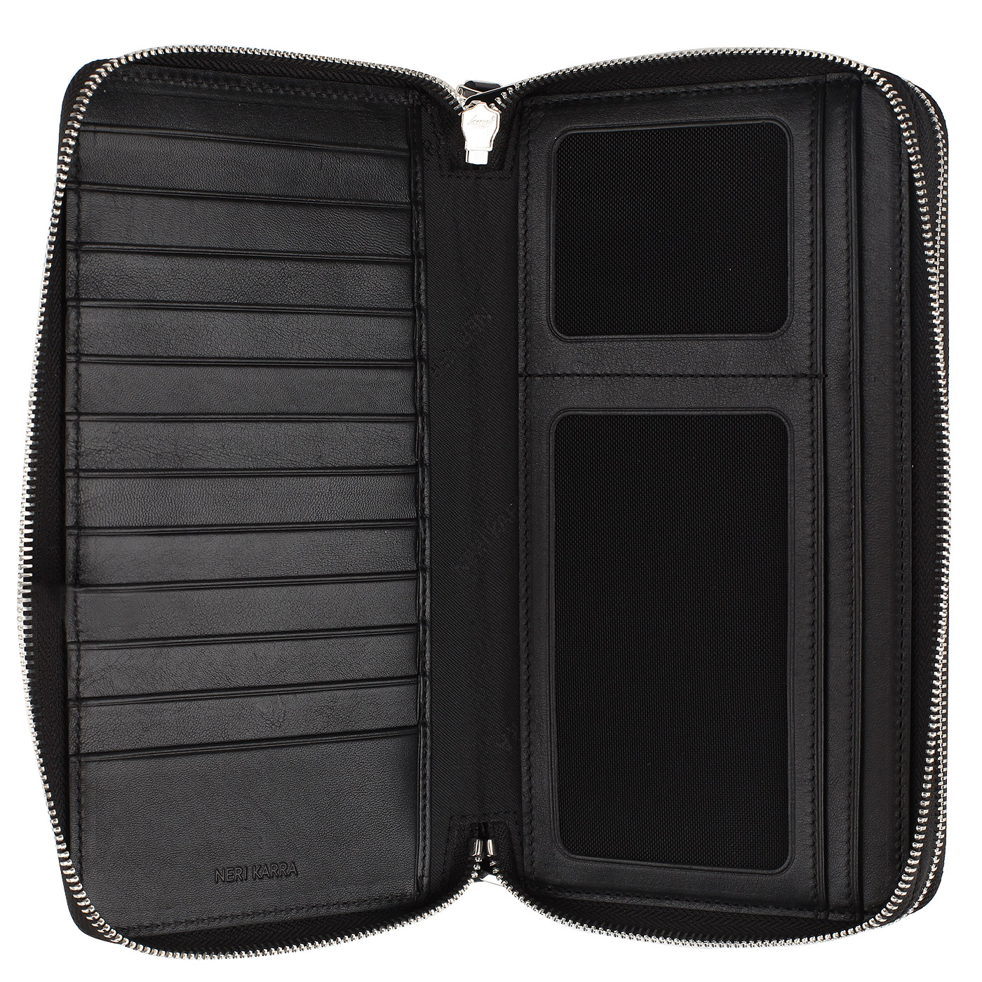 Вместительная кожаная барсетка Neri Karra 