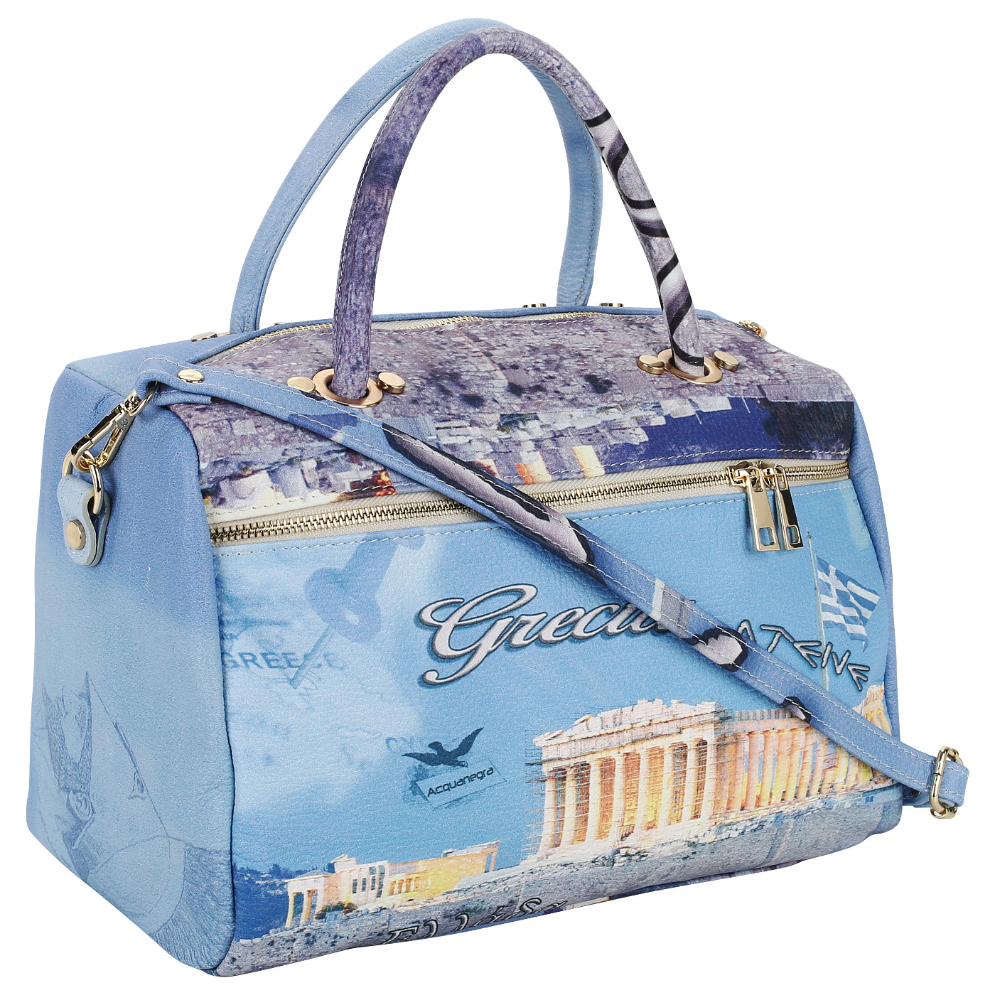 Вместительная сумка с плечевым ремешком Acquanegra Grecia