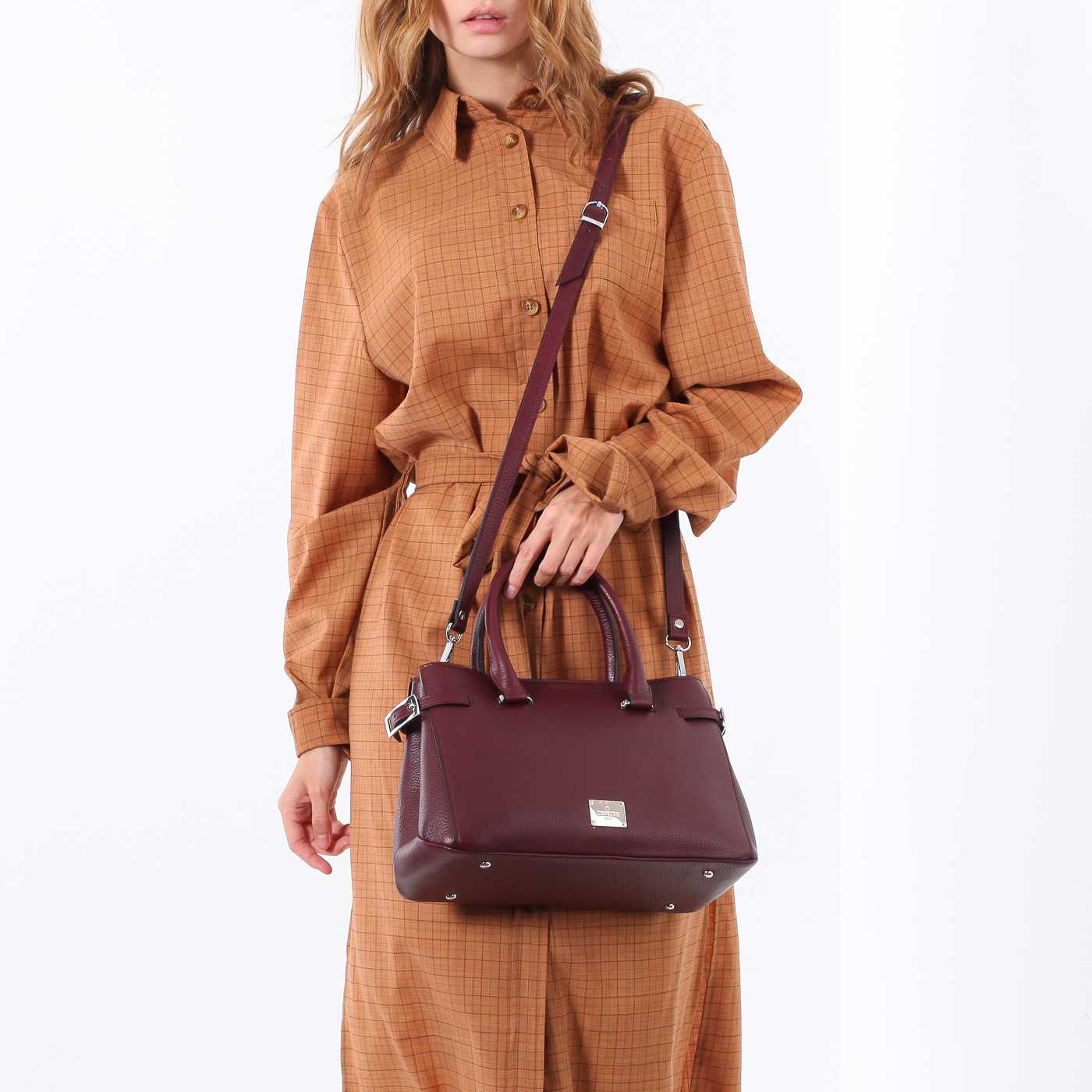 Сумка из зернистой кожи Chatte Marseille