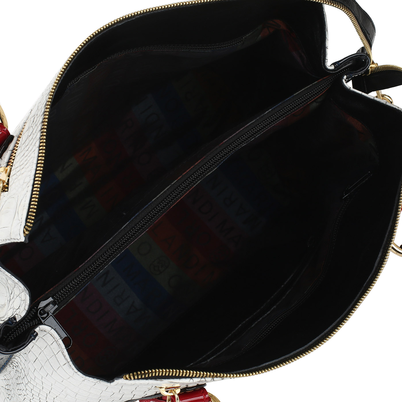 Кожаная сумка с длинными ручками Marino Orlandi 