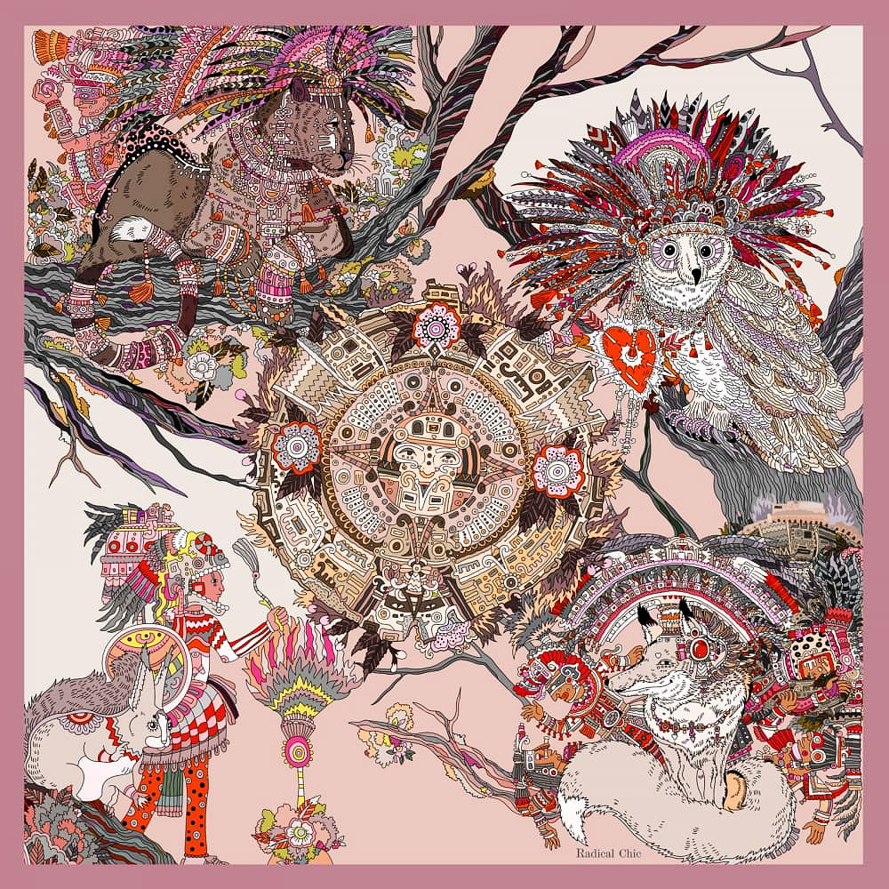 Radical Chic Шелковый платок