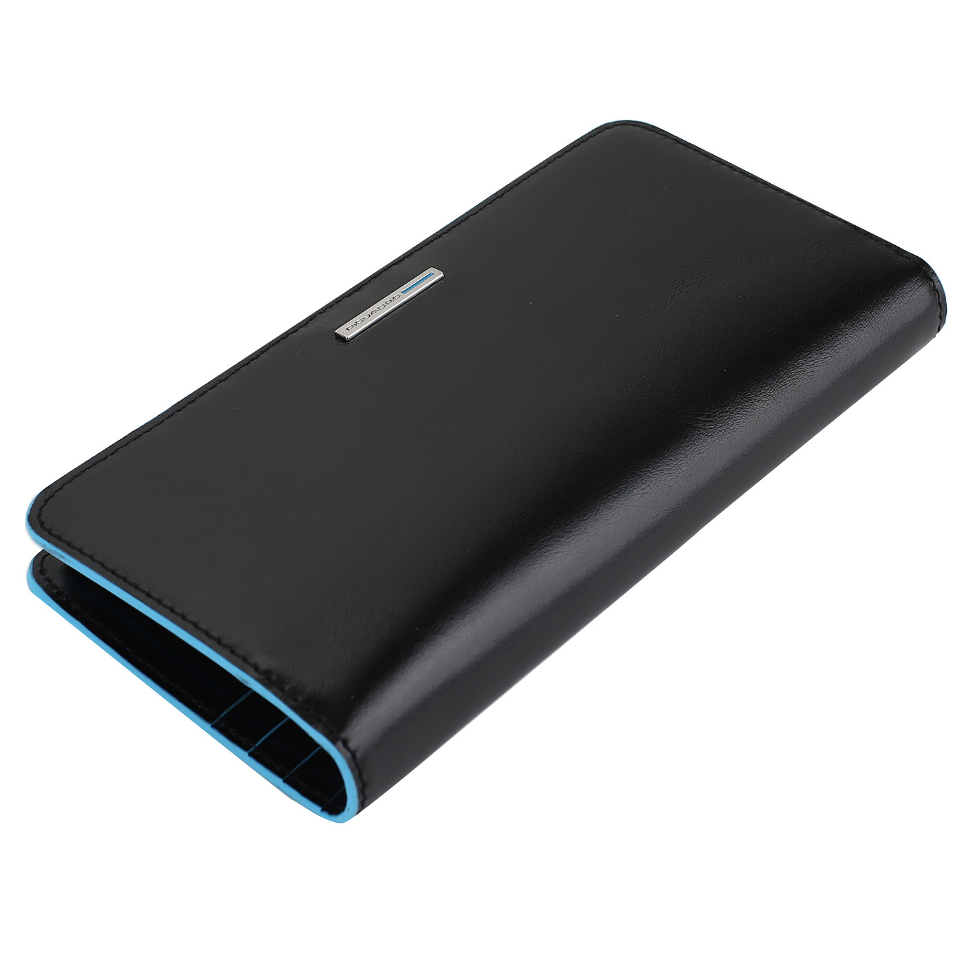 Портмоне на кнопке Piquadro Blue square