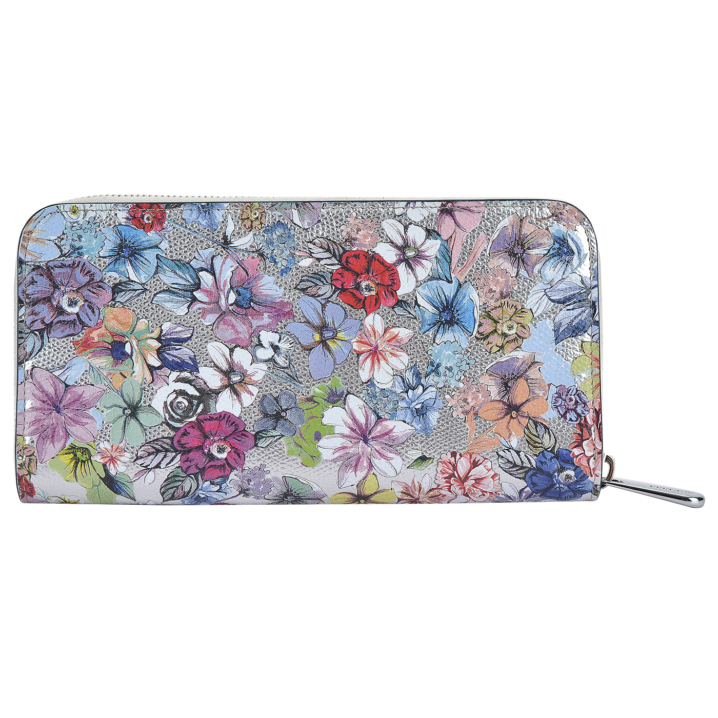 Женское кожаное портмоне с принтом Aurelli Luna fiore
