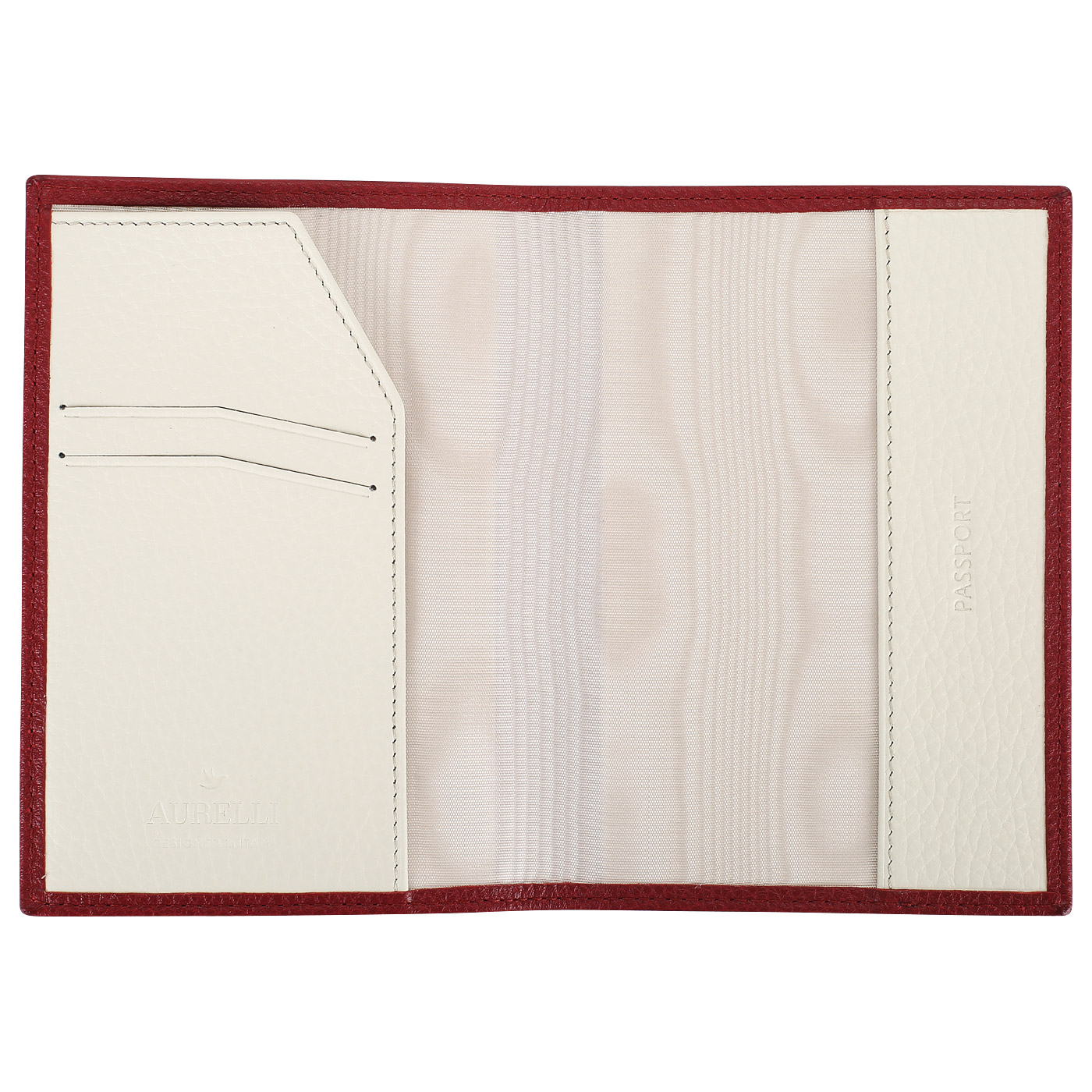 Красная обложка для паспорта Aurelli Felicie