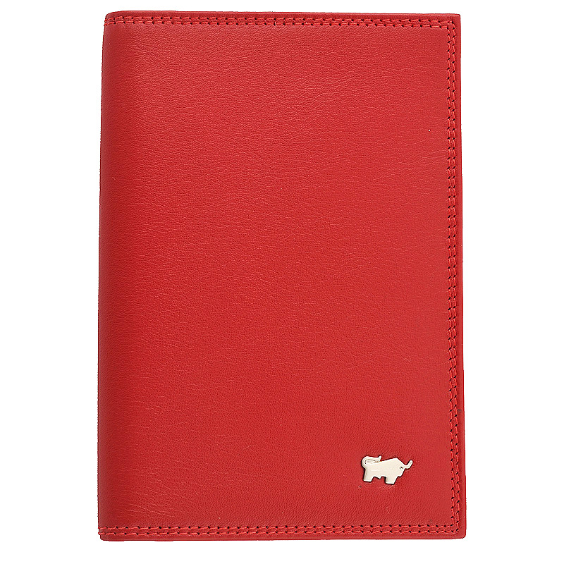 Braun Buffel Обложка для автодокументов, красная