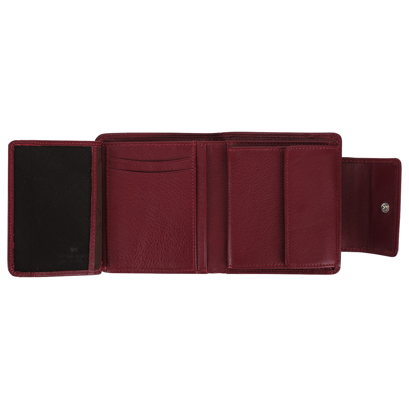 Бордовый кожаный кошелек Braun Buffel Miami