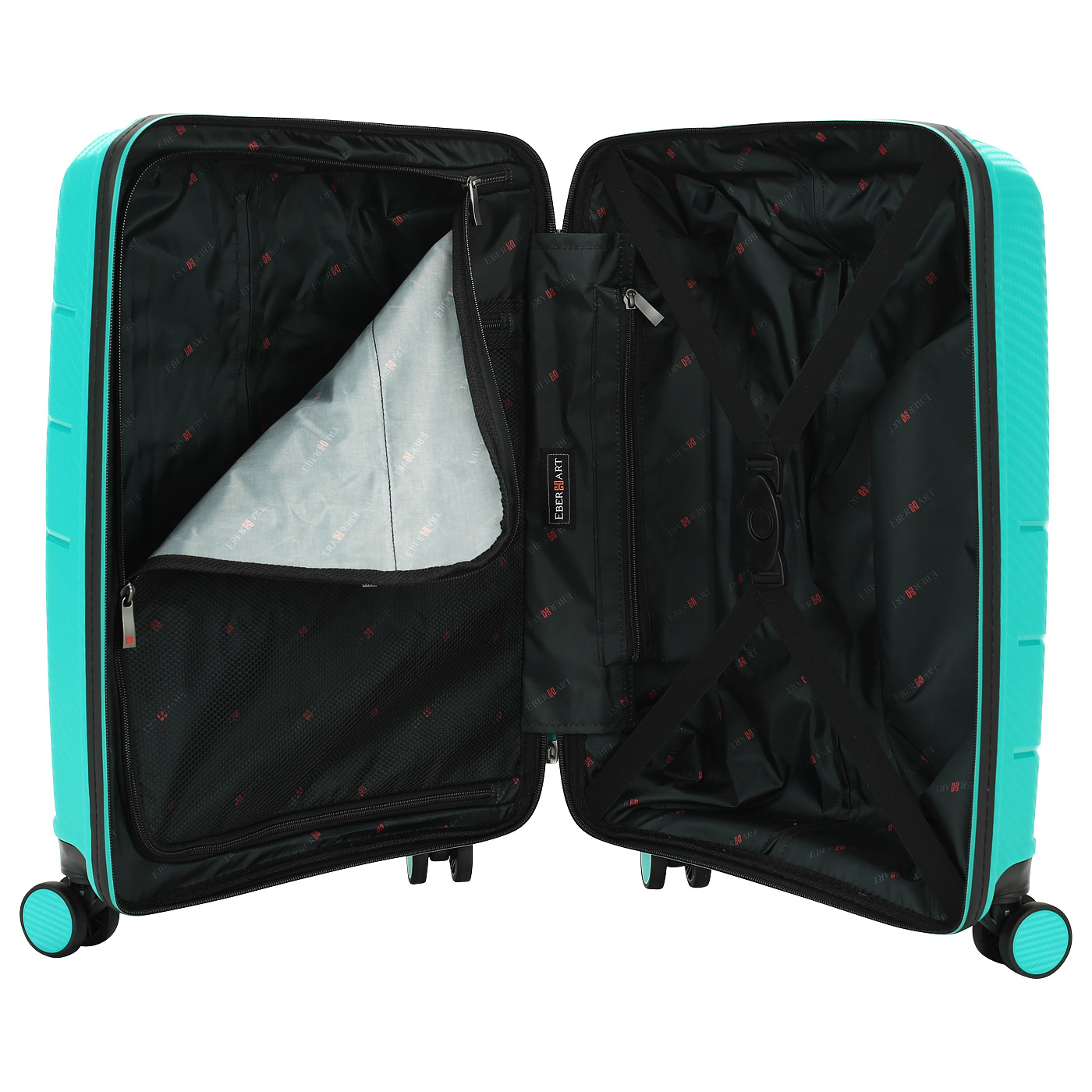 Чемодан для ручной клади из полипропилена с кодовым замком Eberhart Vortex