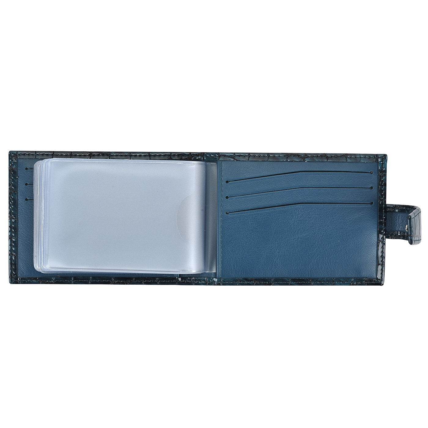 Визитница с отделкой под крокодиловую кожу Aurelli Divine