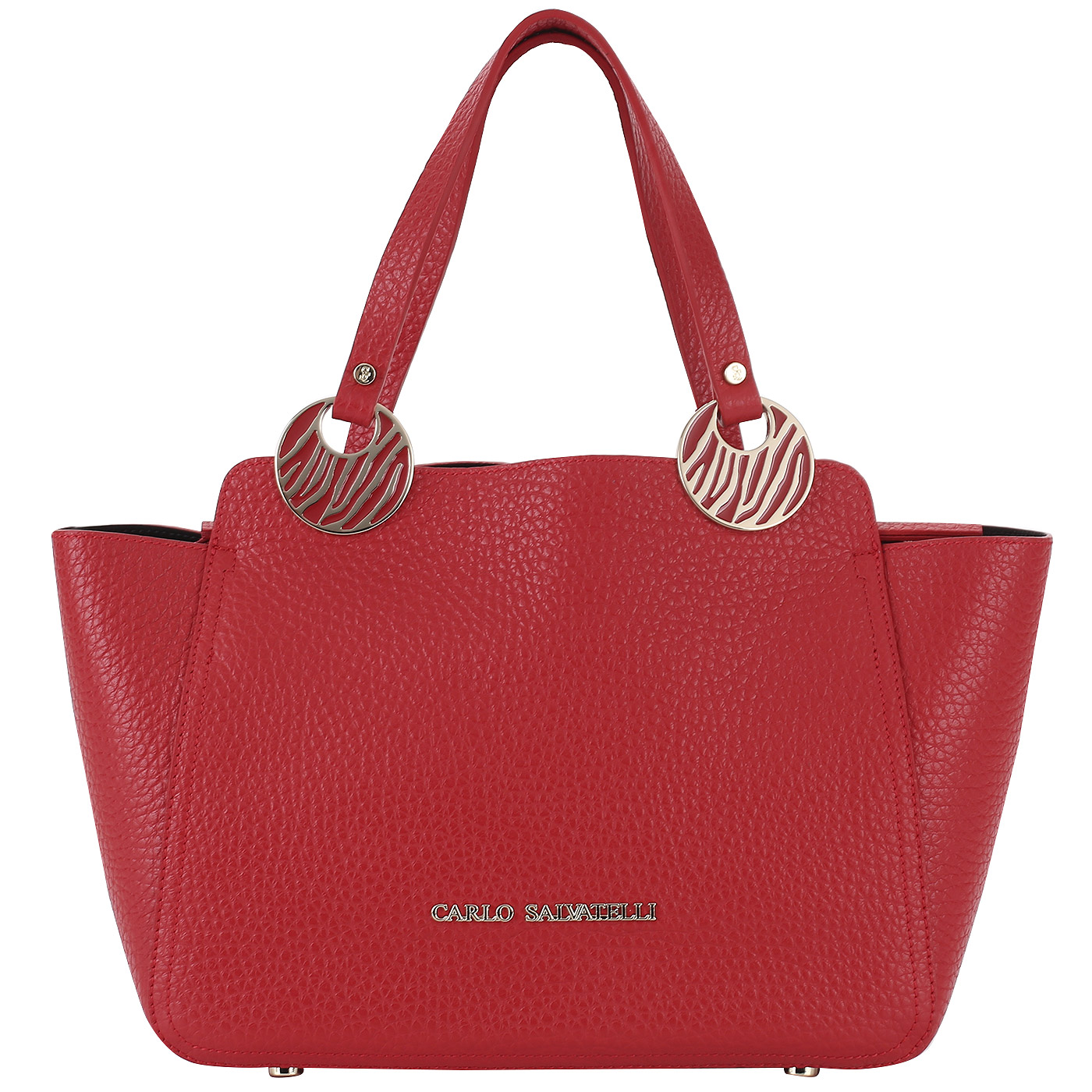 Carlo Salvatelli Кожаная сумка-трапеция