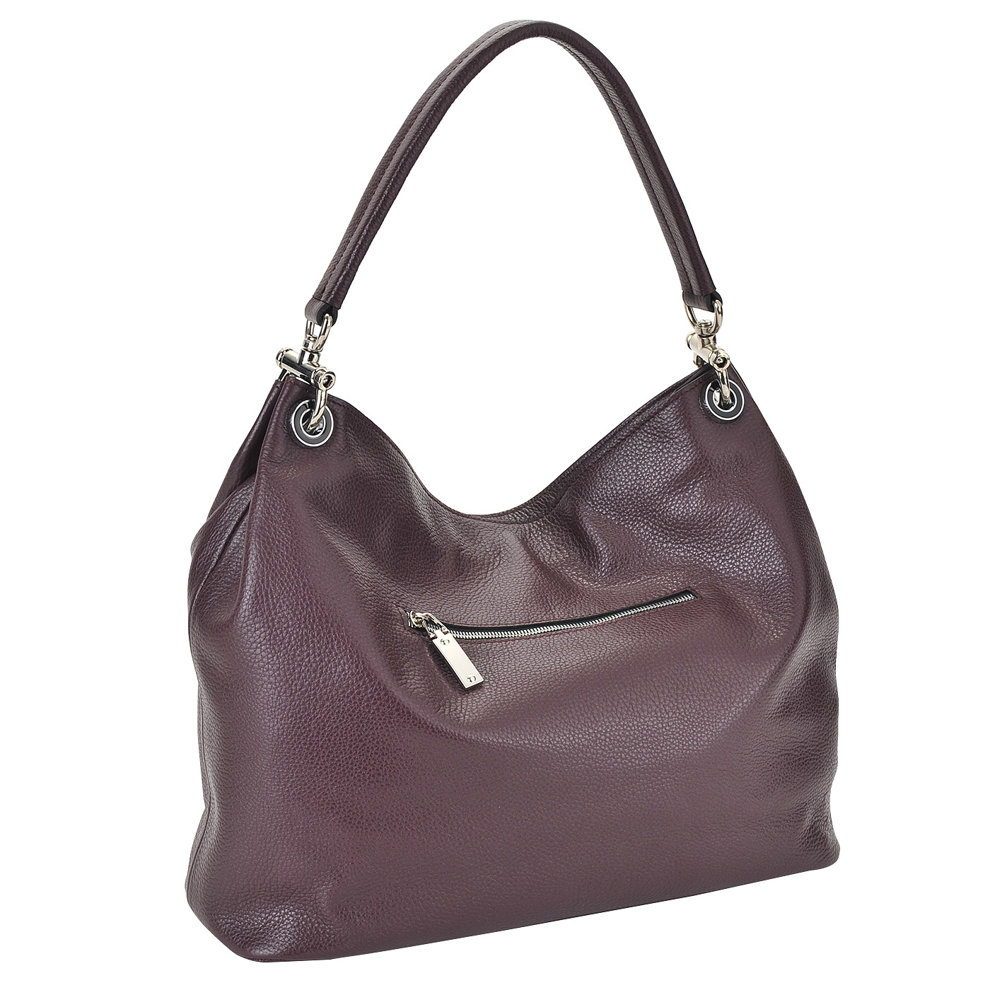 Вместительная женская сумка из мягкой зернистой кожи Chatte 