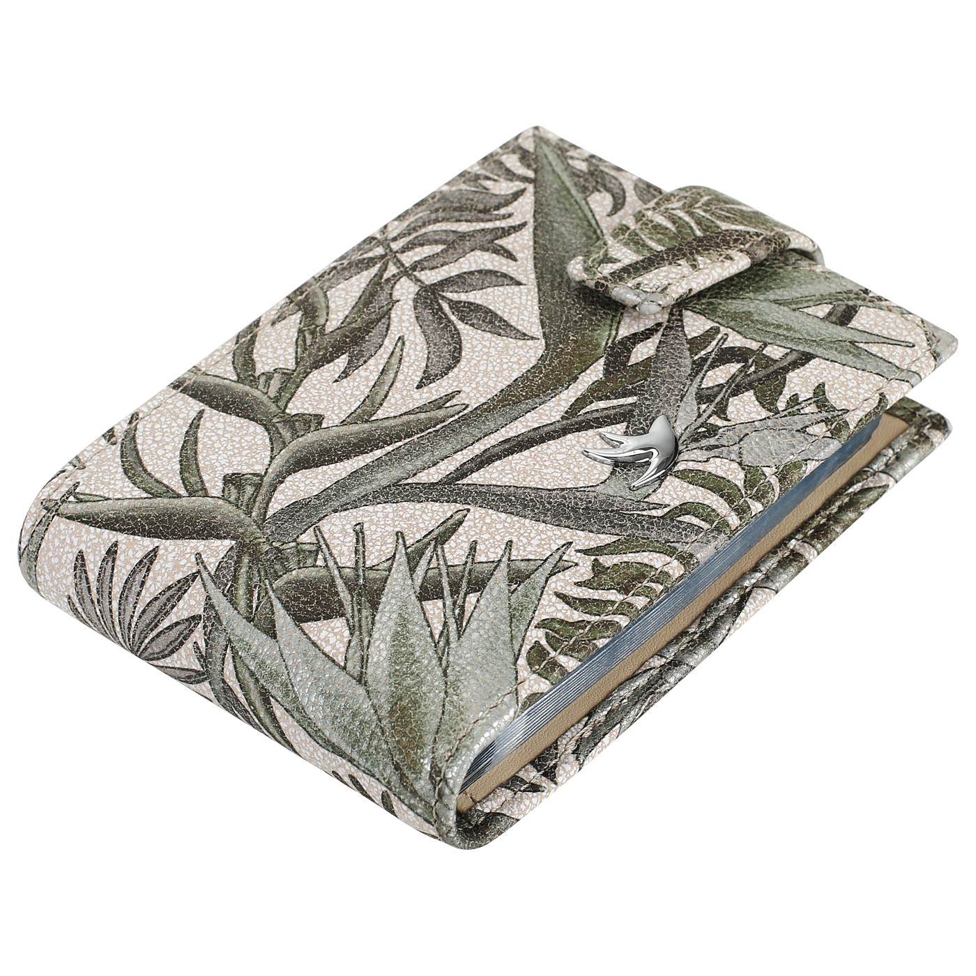 Кожаная визитница Aurelli Luna tropico