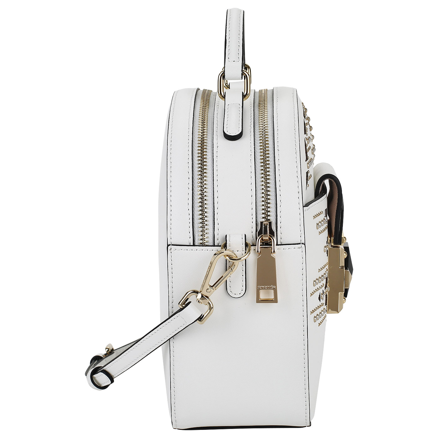 Кожаная сумка с клепками Cromia It becca