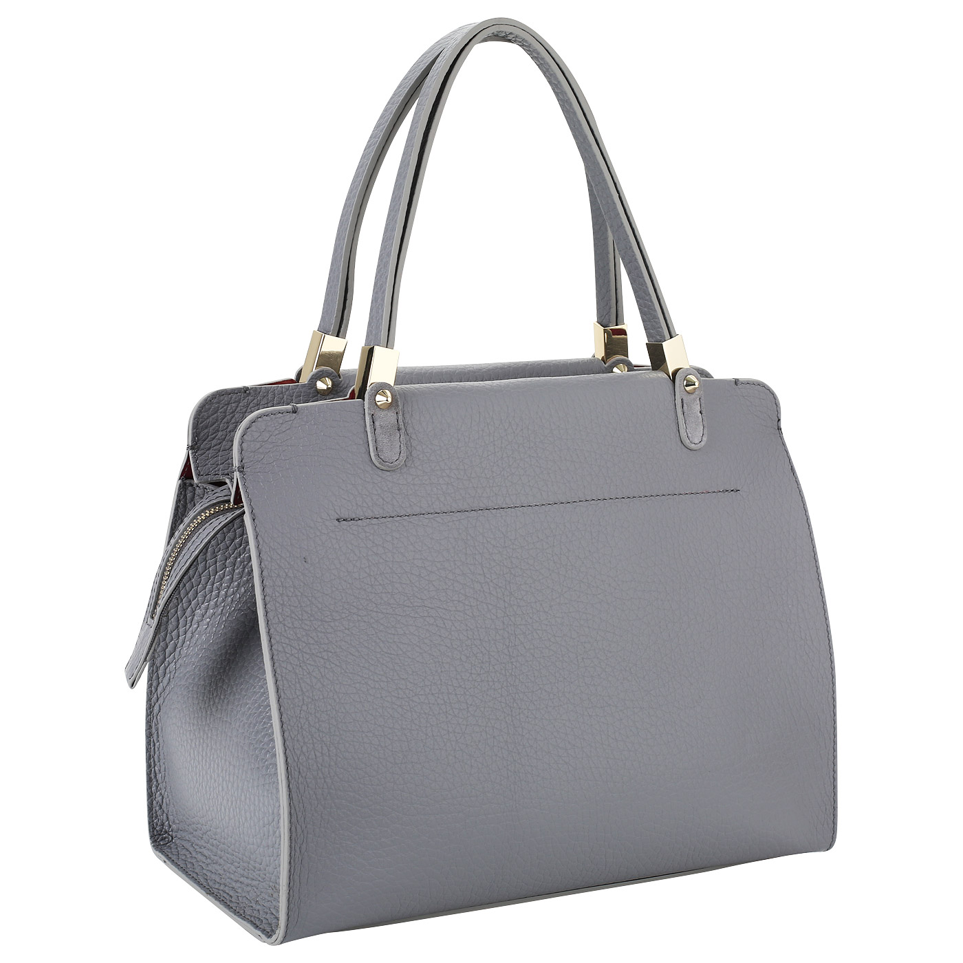 Сумка из натуральной кожи на молнии Carlo Salvatelli Cervino