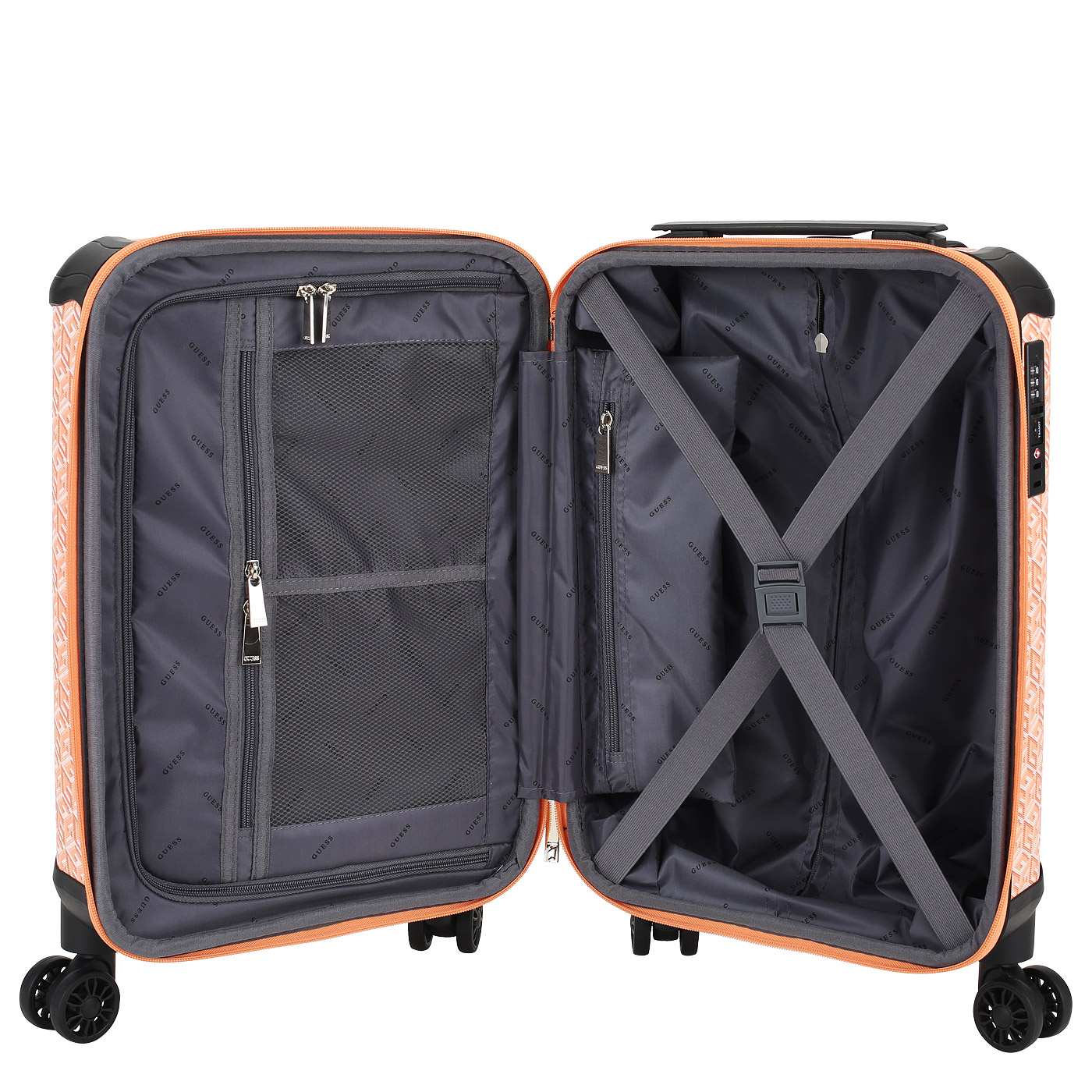 Чемодан маленький S из полиурeтана Guess Wilder Travel