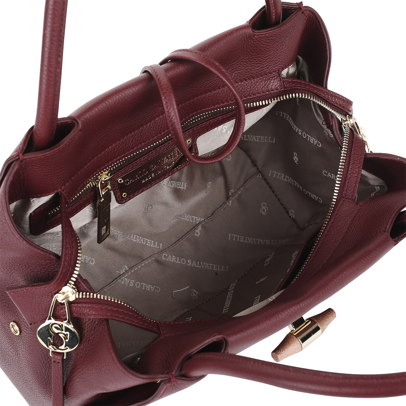 Мягкая кожаная сумка Carlo Salvatelli Gemma