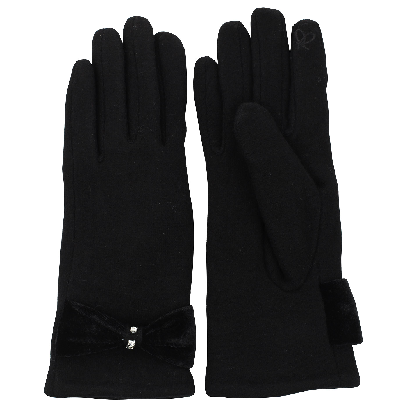 Черные перчатки Pia Rossini 
