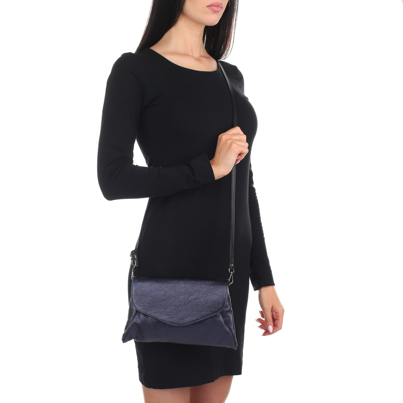 Клатч из натуральной кожи Bruno Rossi 