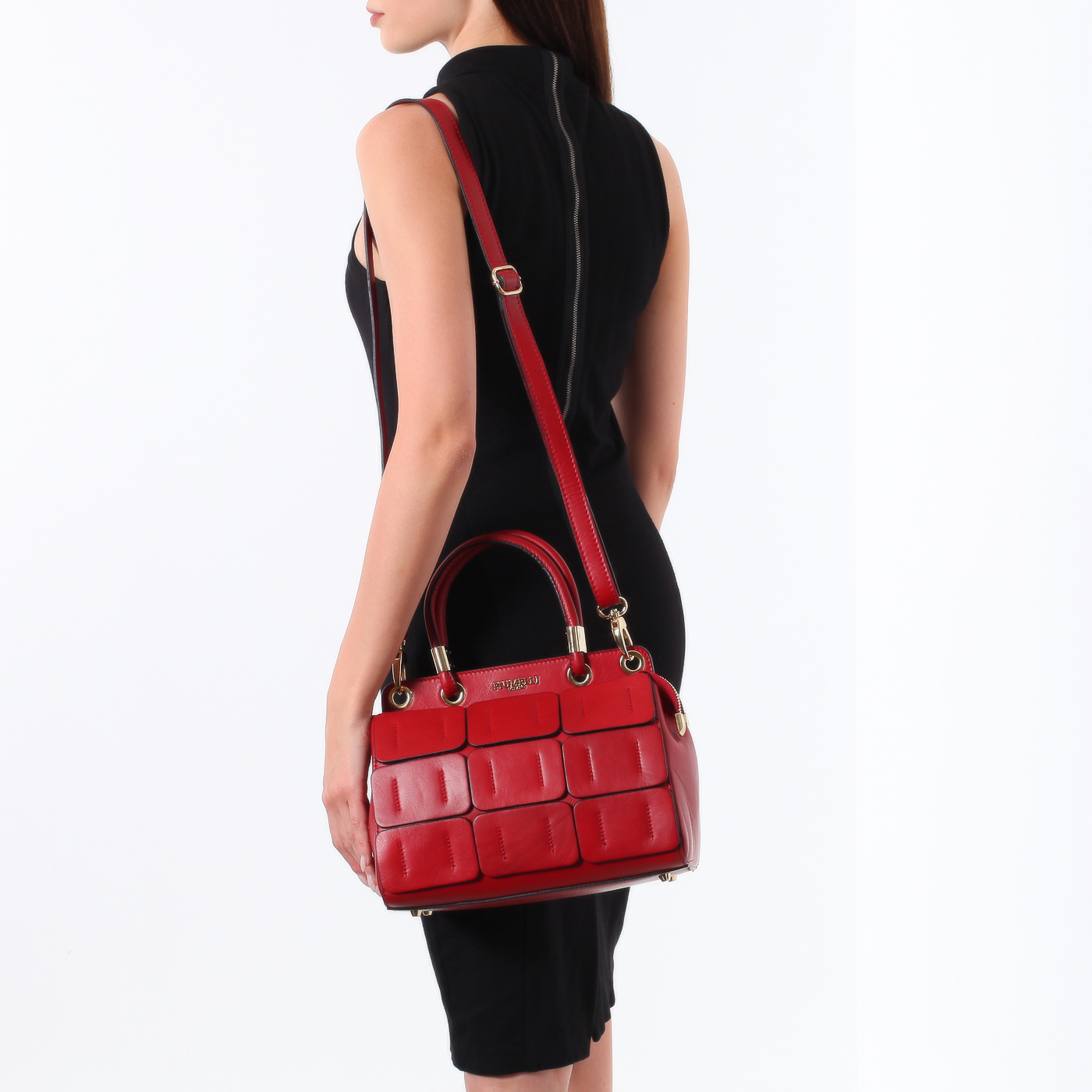 Сумка из красной кожи Piumelli Phoenix