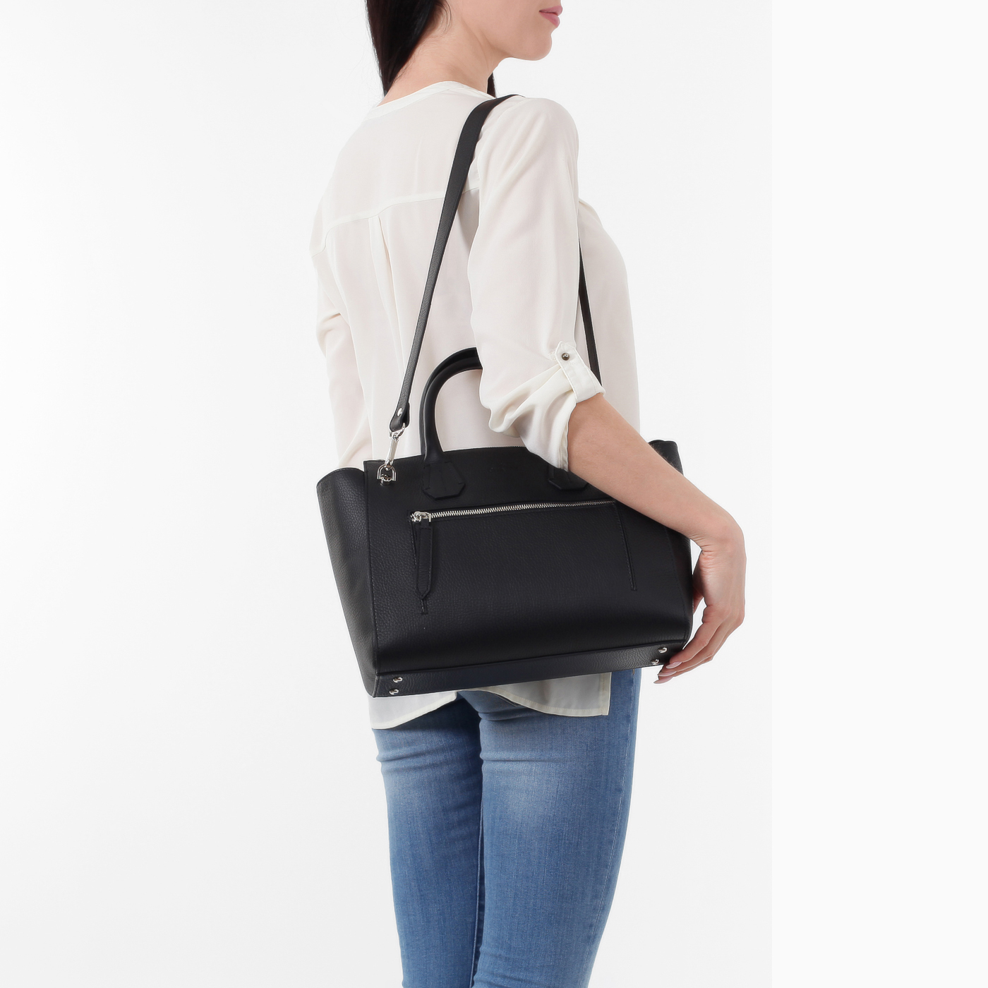 Кожаная сумка на молнии Chatte 