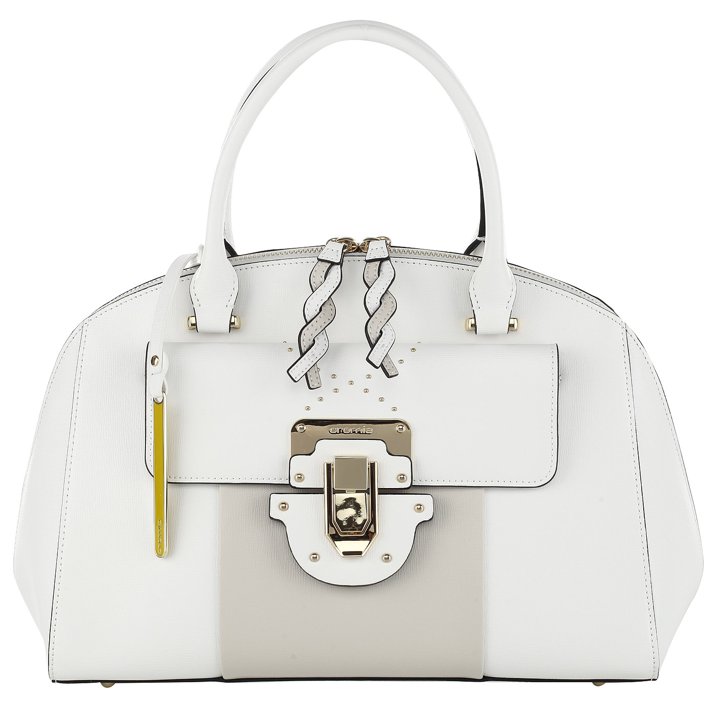 Cromia Сумка из сафьяна на двойной молнии