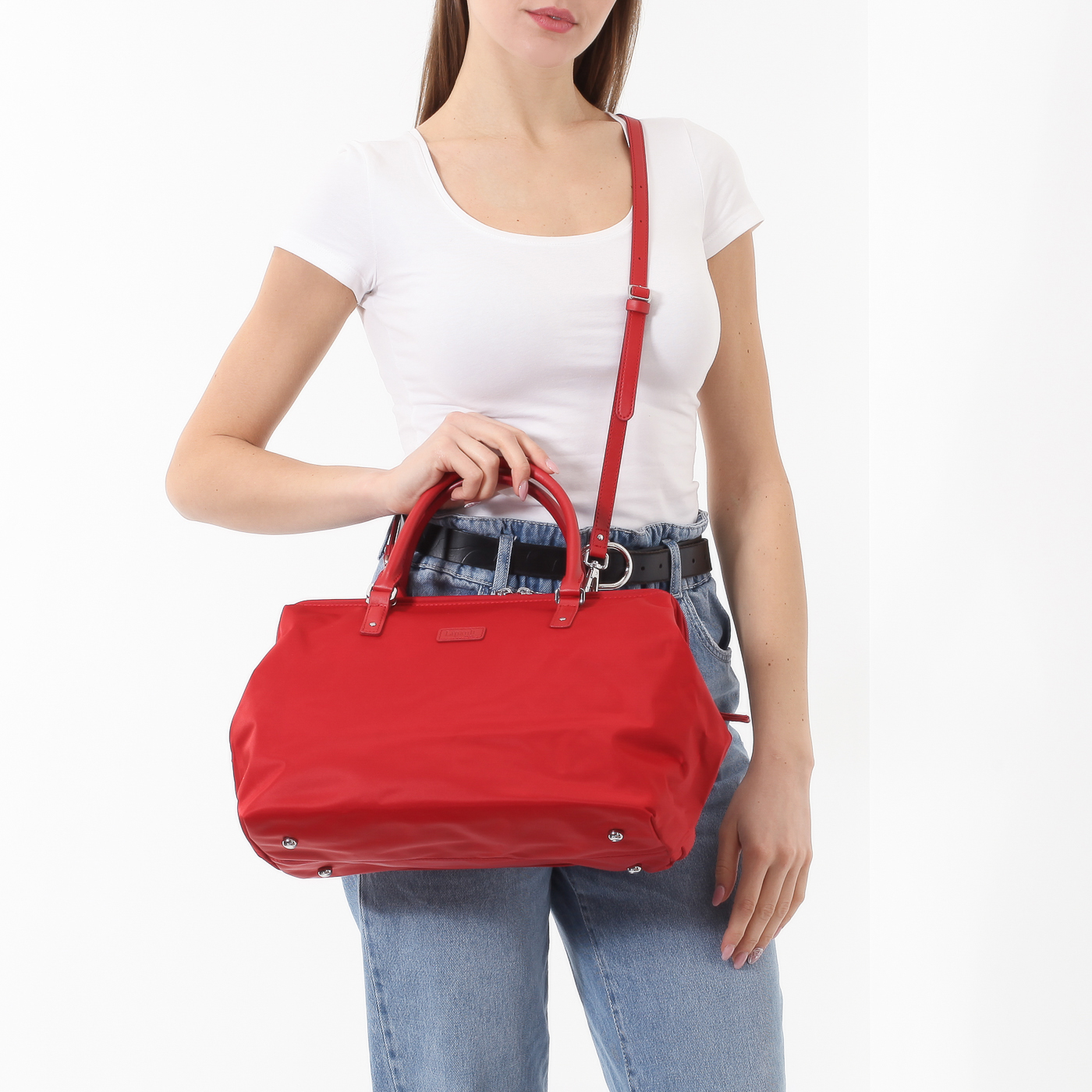 Красная дорожная сумка Lipault Lady Plume